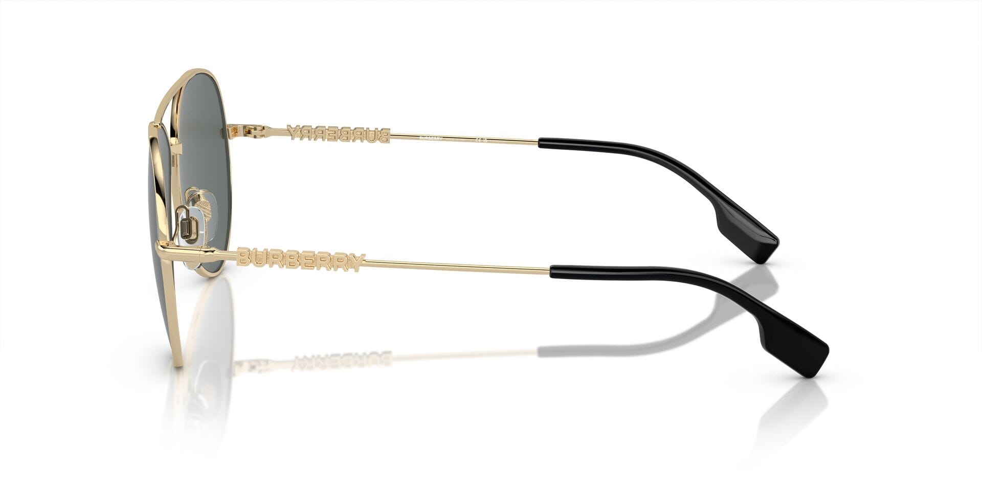 Burberry B 3147 1109/81 3P 0BE3147 Sunglass Light Gold Female Metal M Sunglass — Light Gold frame — view 7