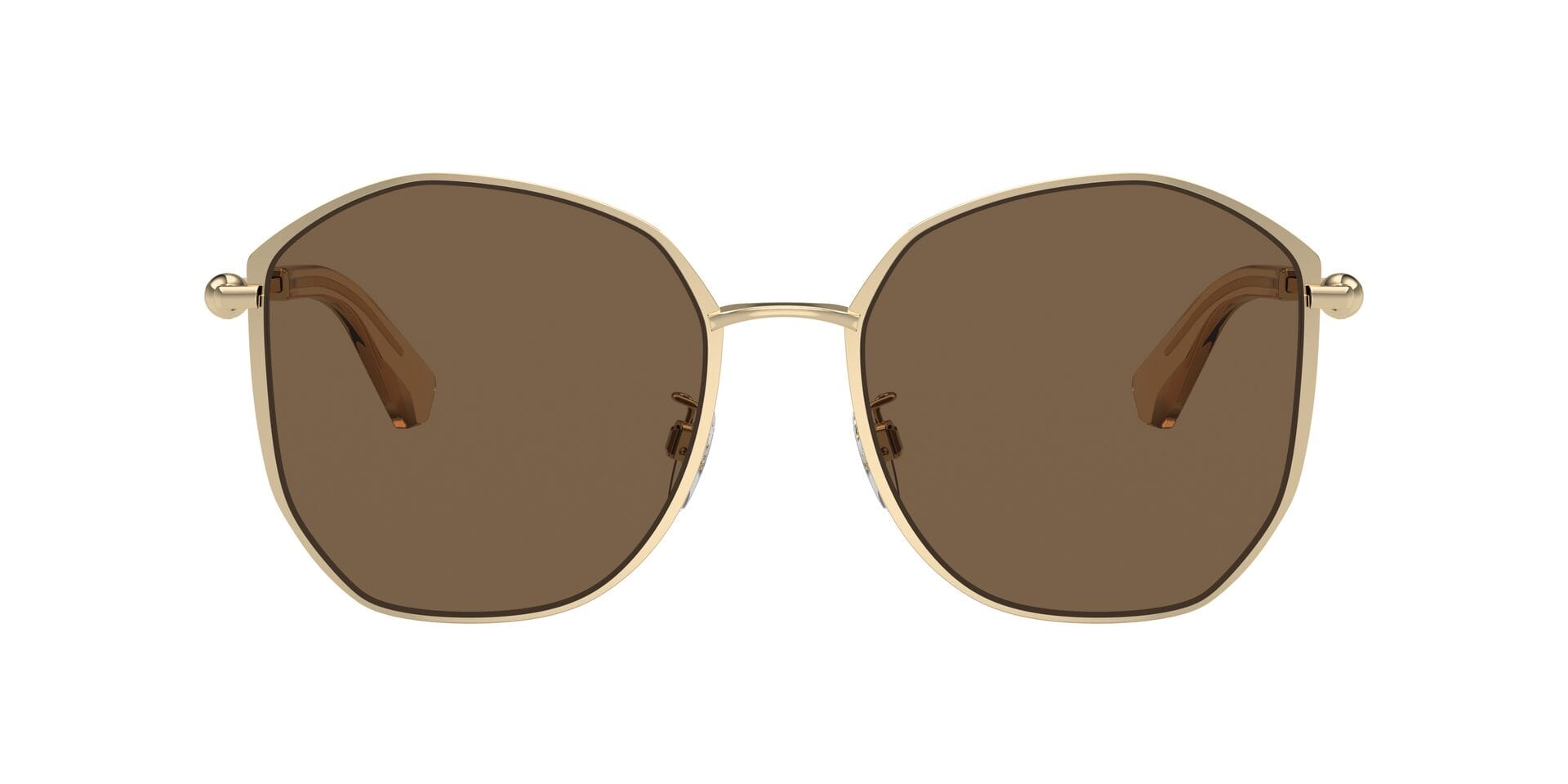 Burberry 0BE3153D Sunglass Light Gold Female Full Metal Sunglass — Light Gold frame — view 5