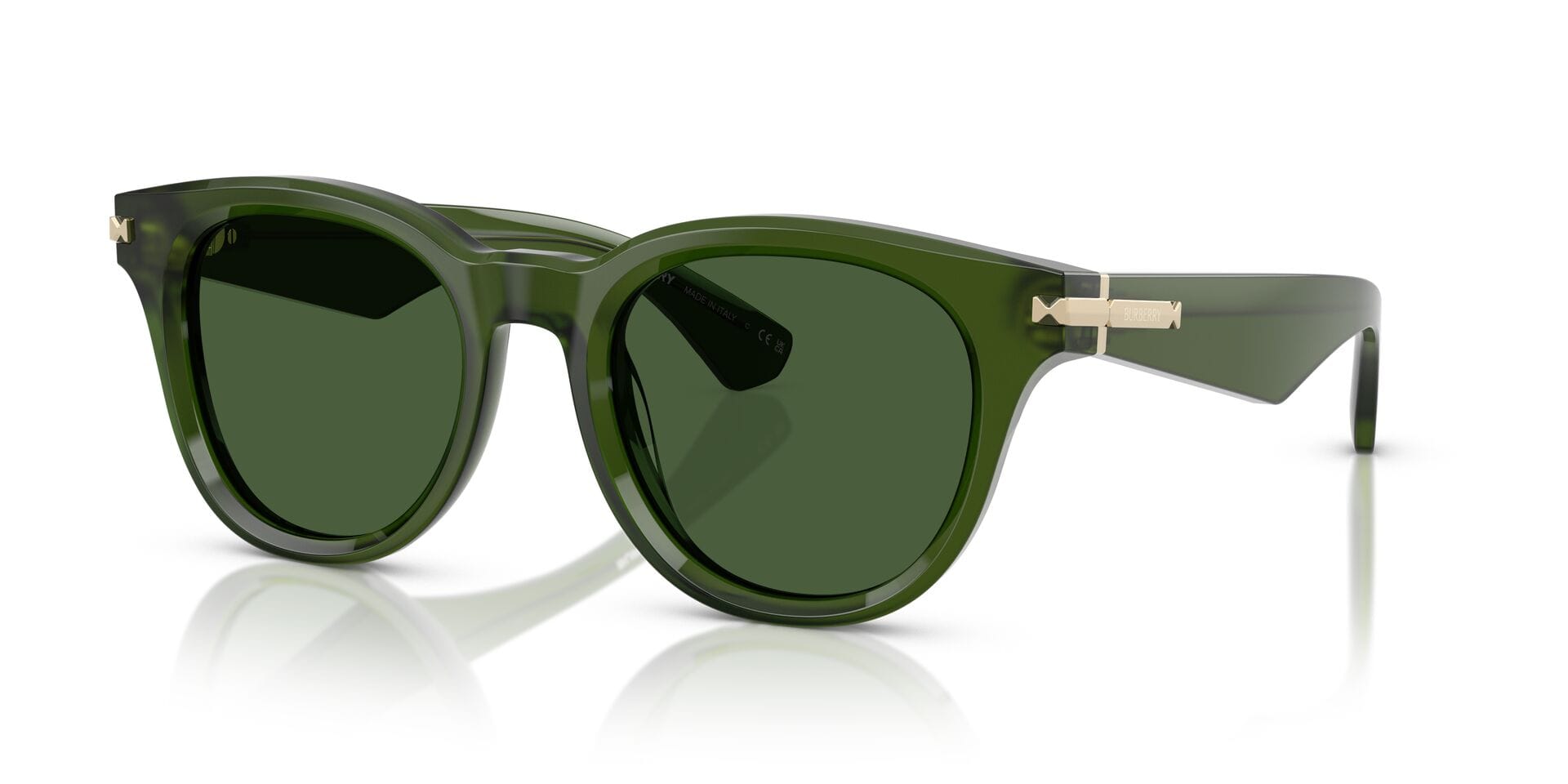 Burberry 0BE4439 Sunglass Green Male Full Shell — Havana frame
