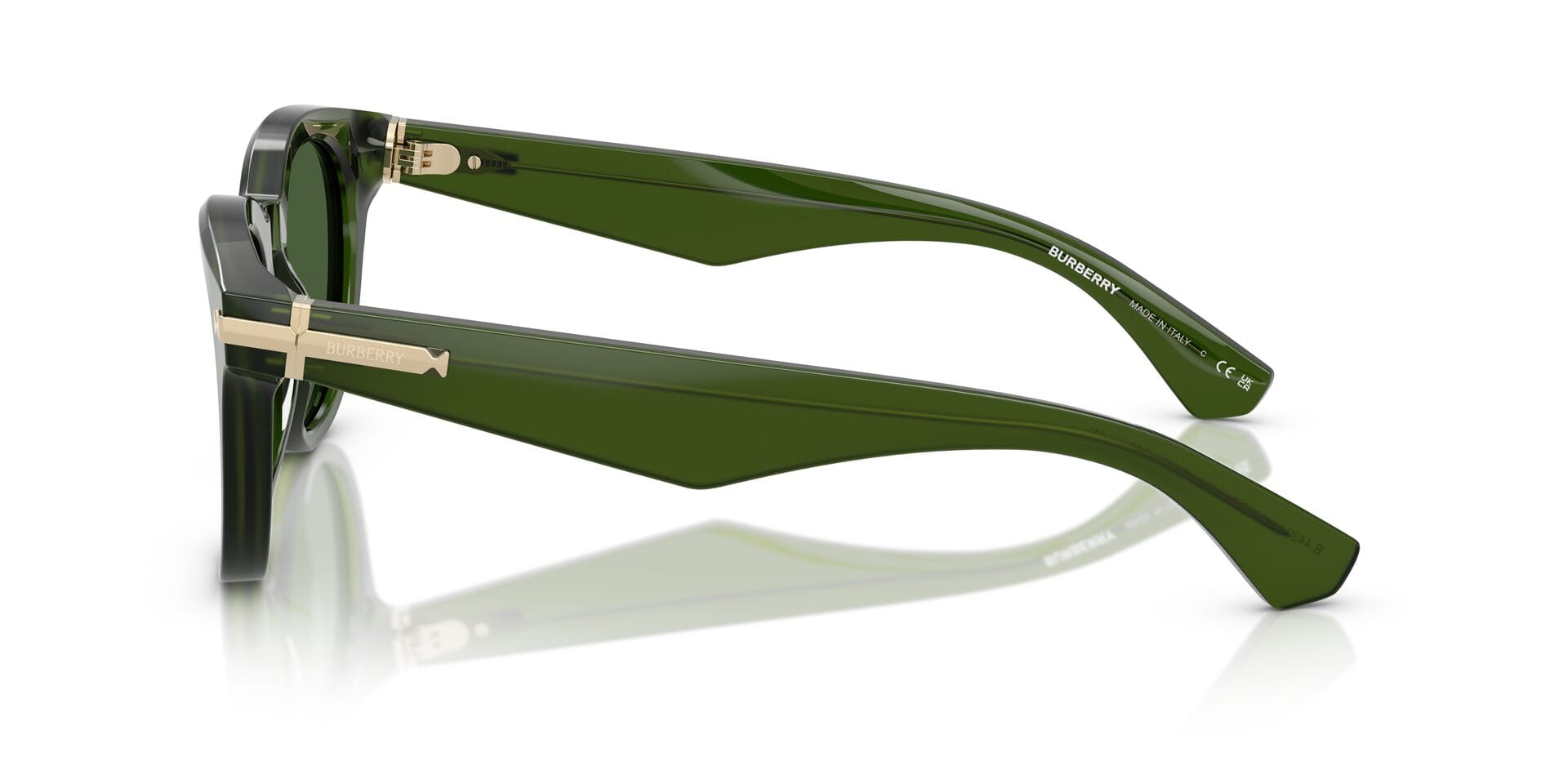 Burberry 0BE4439 Sunglass Green Male Full Shell Sunglass — view 9