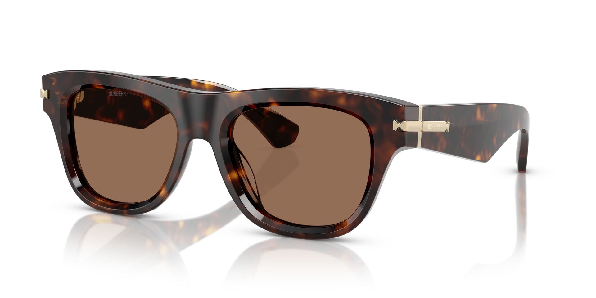 Burberry 0BE4438U Sunglass Havana Male Full Shell Sunglass — Havana frame — view 2