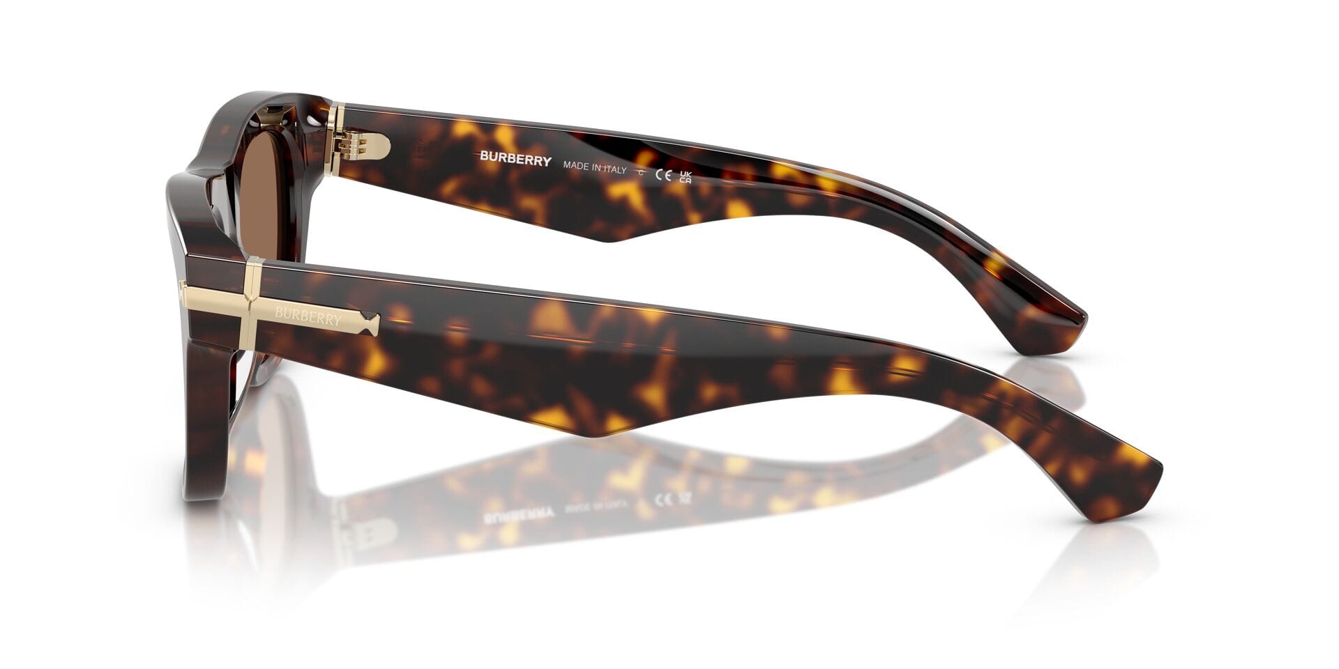Burberry 0BE4438U Sunglass Havana Male Full Shell Sunglass — Havana frame — view 7