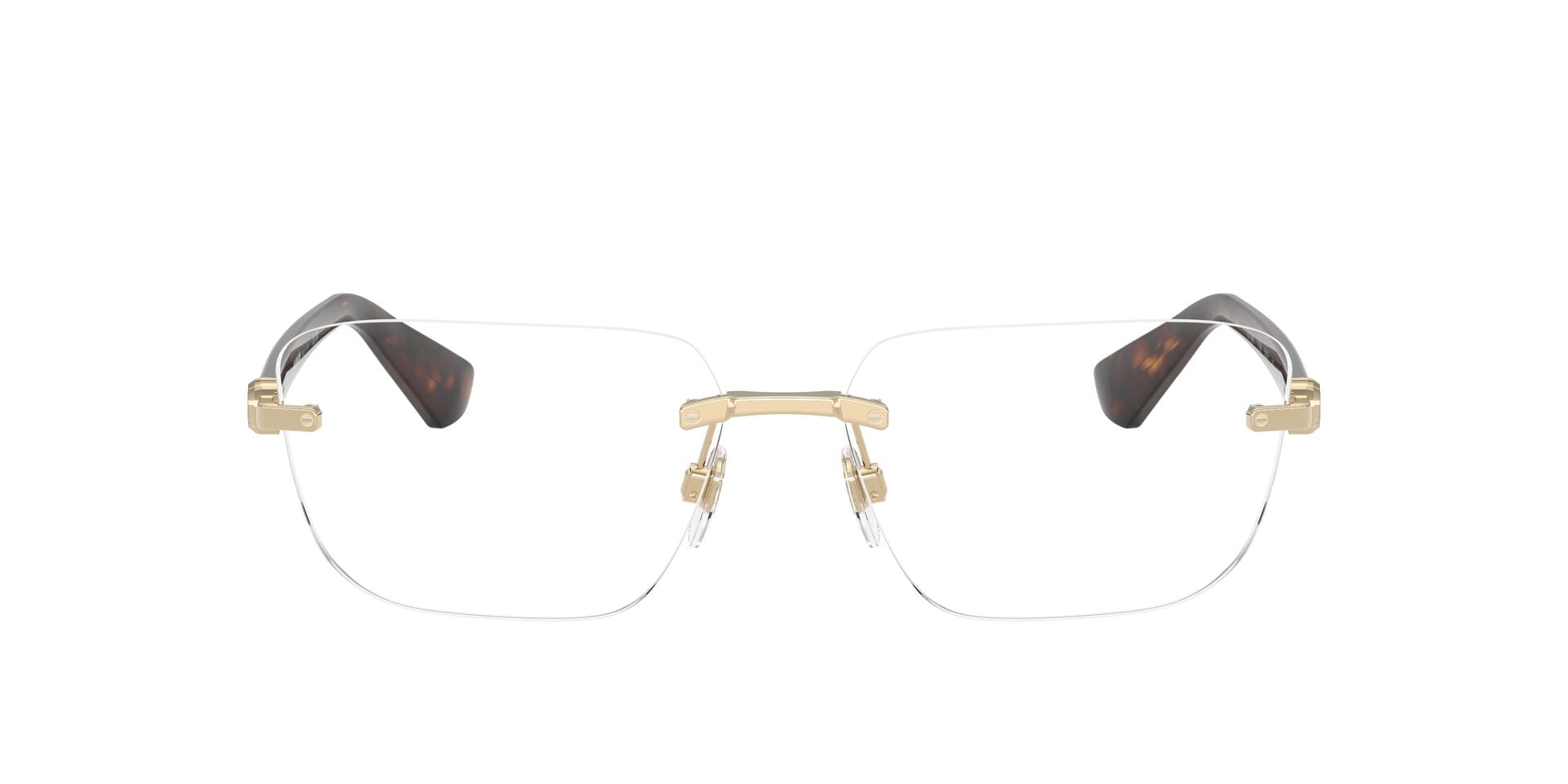 Burberry 0BE1392 Frame Light Gold Male RimLess Shell Frame — Light Gold frame — view 2