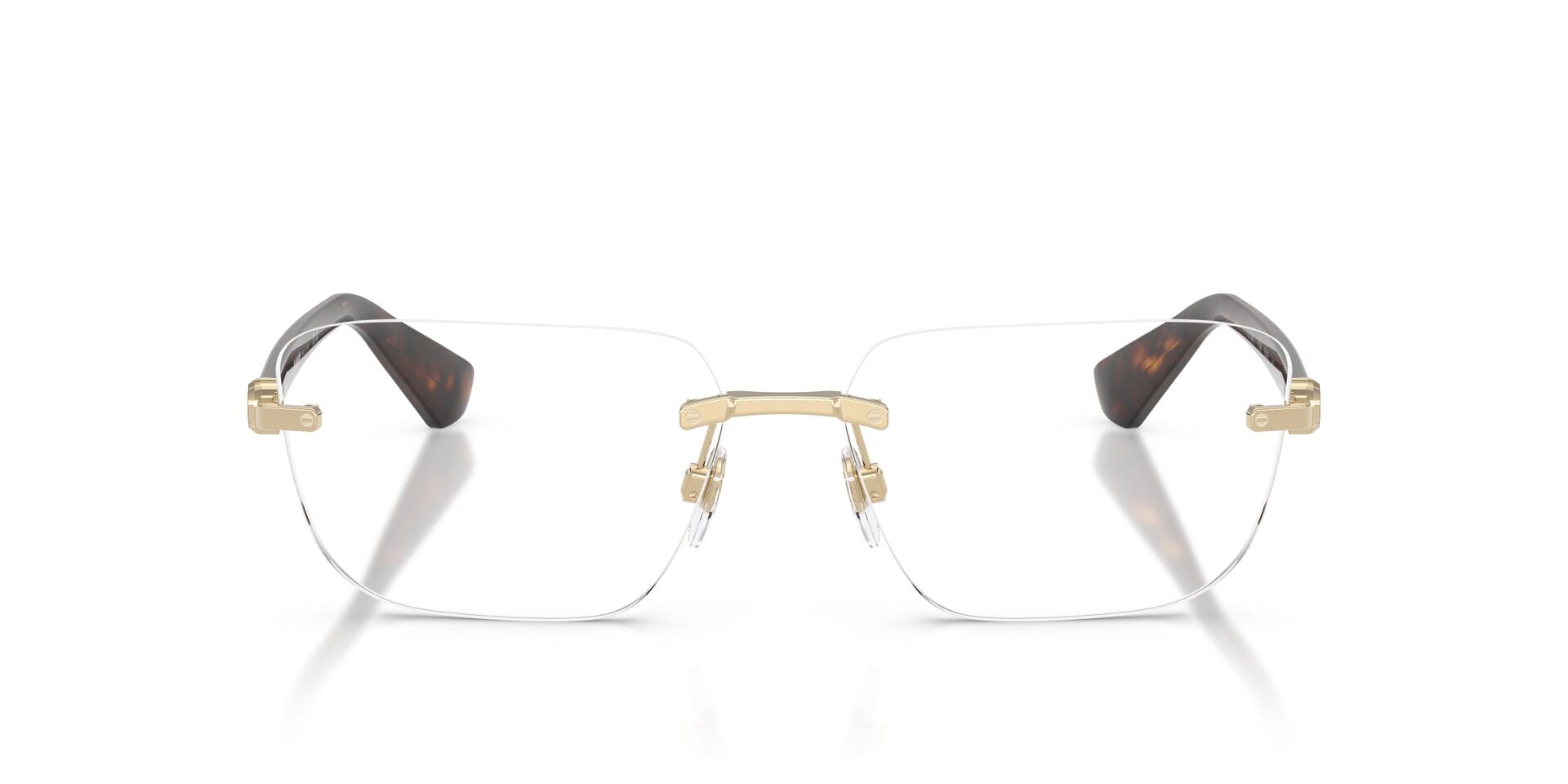Burberry 0BE1392 Frame Light Gold Male RimLess Shell Frame — Light Gold frame — view 10