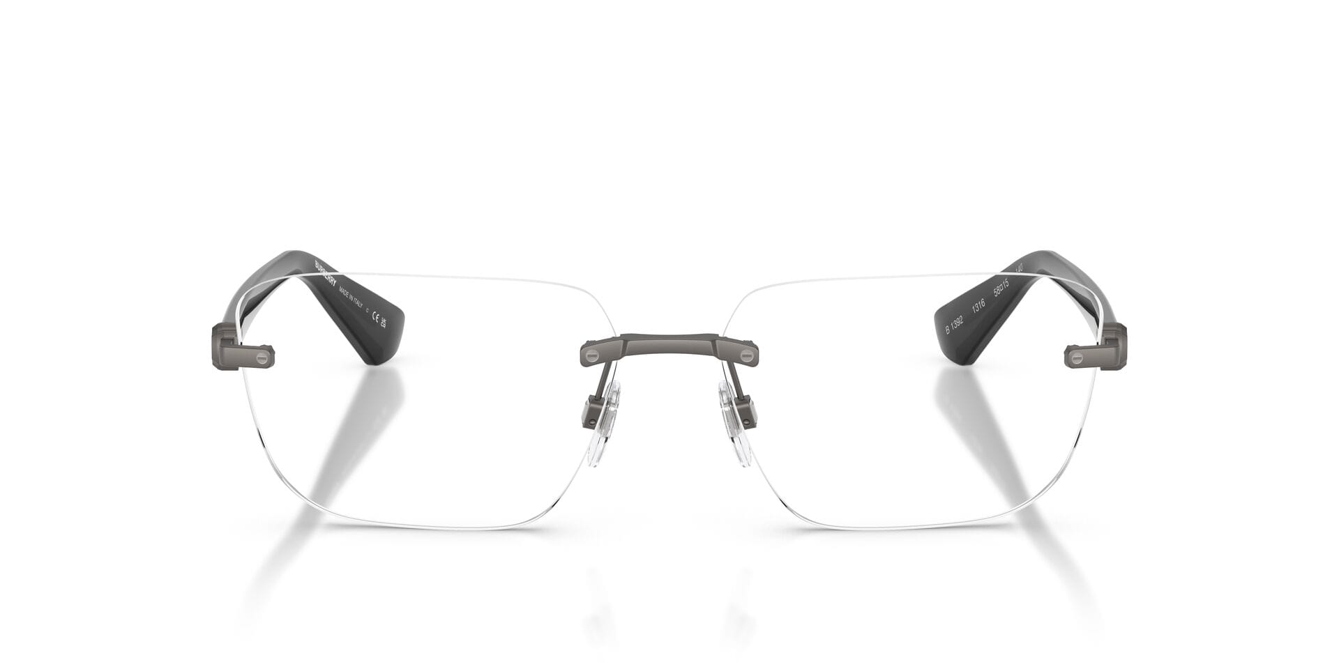 Burberry 0BE1392 Frame Grey Male RimLess Shell Frame — Grey frame — view 7