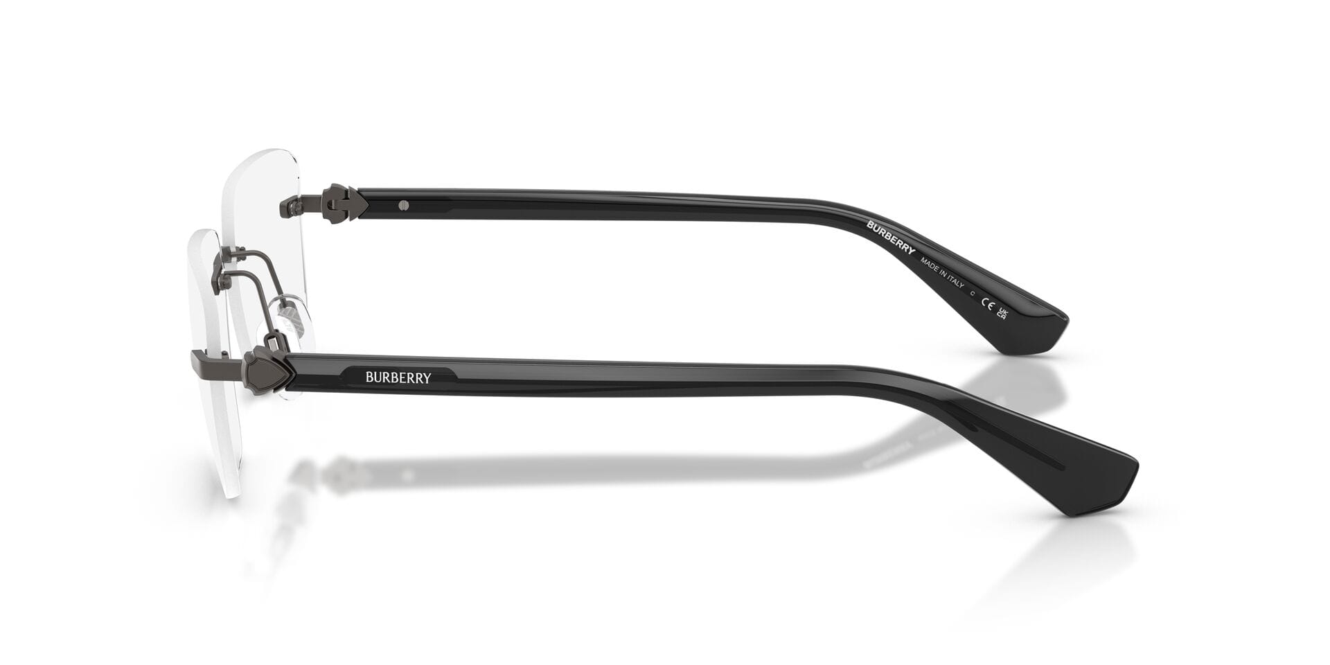 Burberry 0BE1392 Frame Grey Male RimLess Shell Frame — Grey frame — view 12