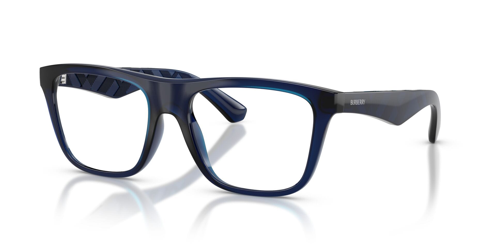 Burberry 0BE2432U Frame Transparent Blue Male Full Shell Frame — Transparent Blue frame — view 2