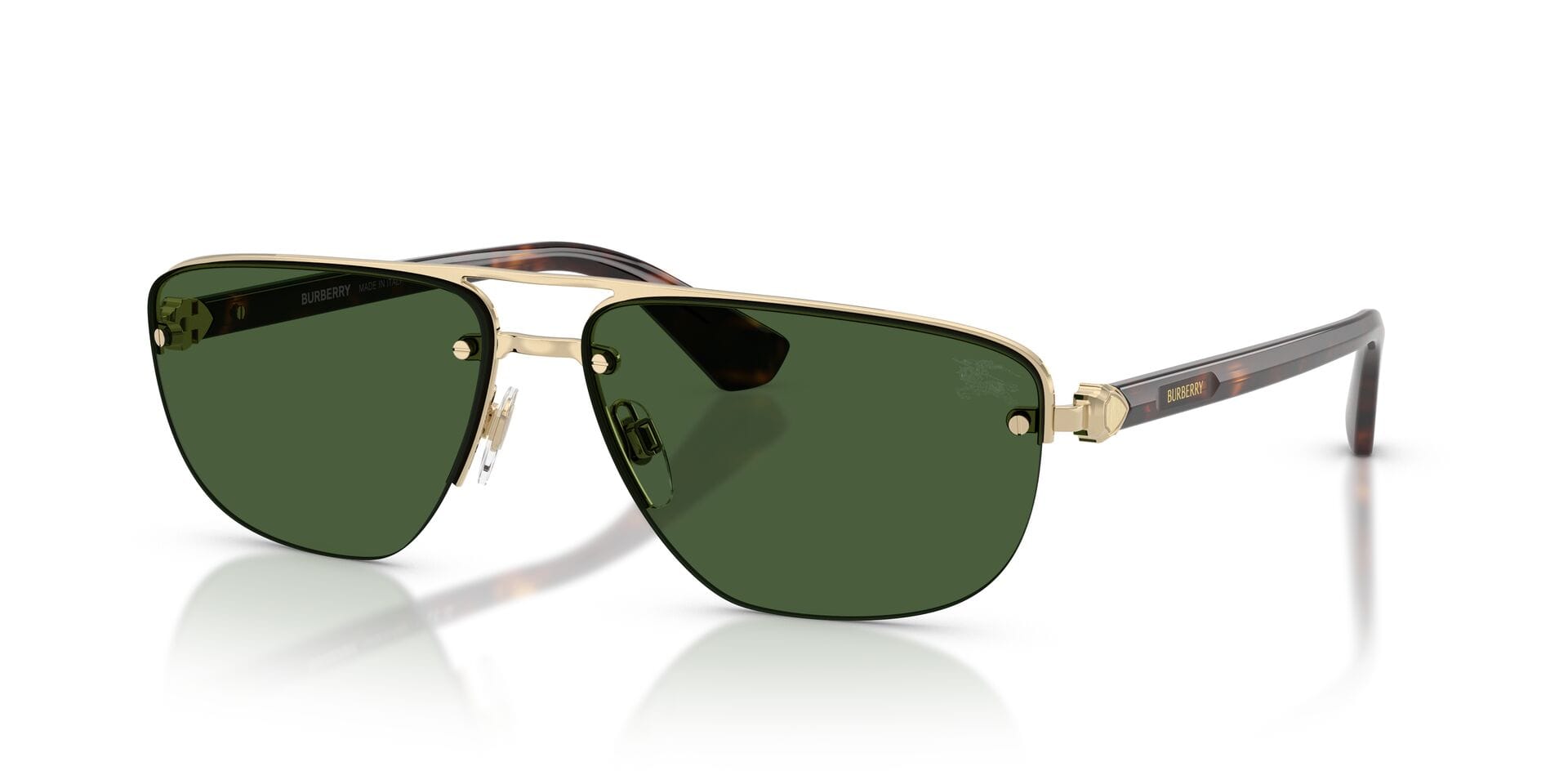 Burberry 0BE3164 Sunglass Light Gold Male RimLess Shell — Light Gold frame