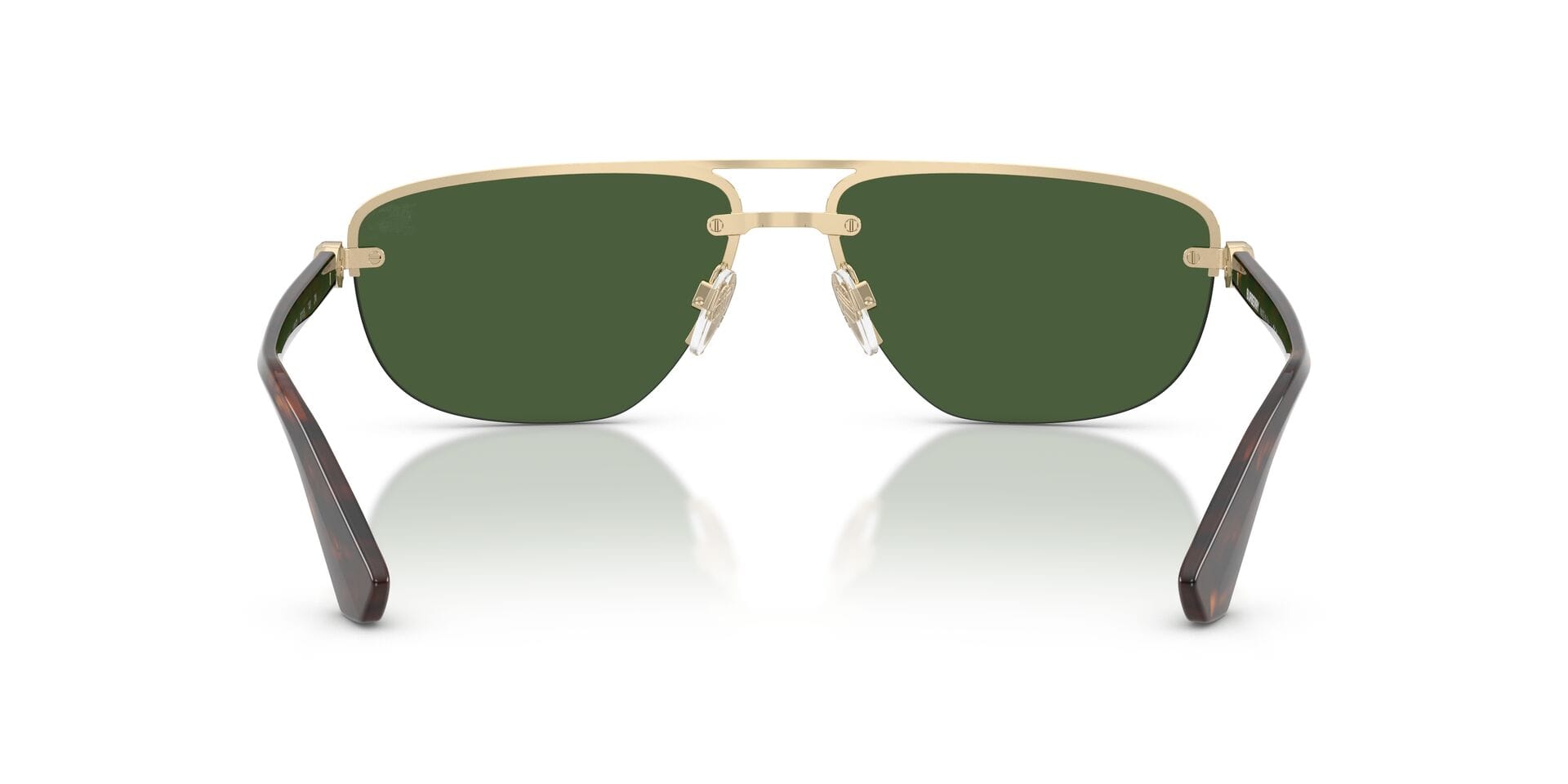 Burberry 0BE3164 Sunglass Light Gold Male RimLess Shell Sunglass — Light Gold frame — view 6