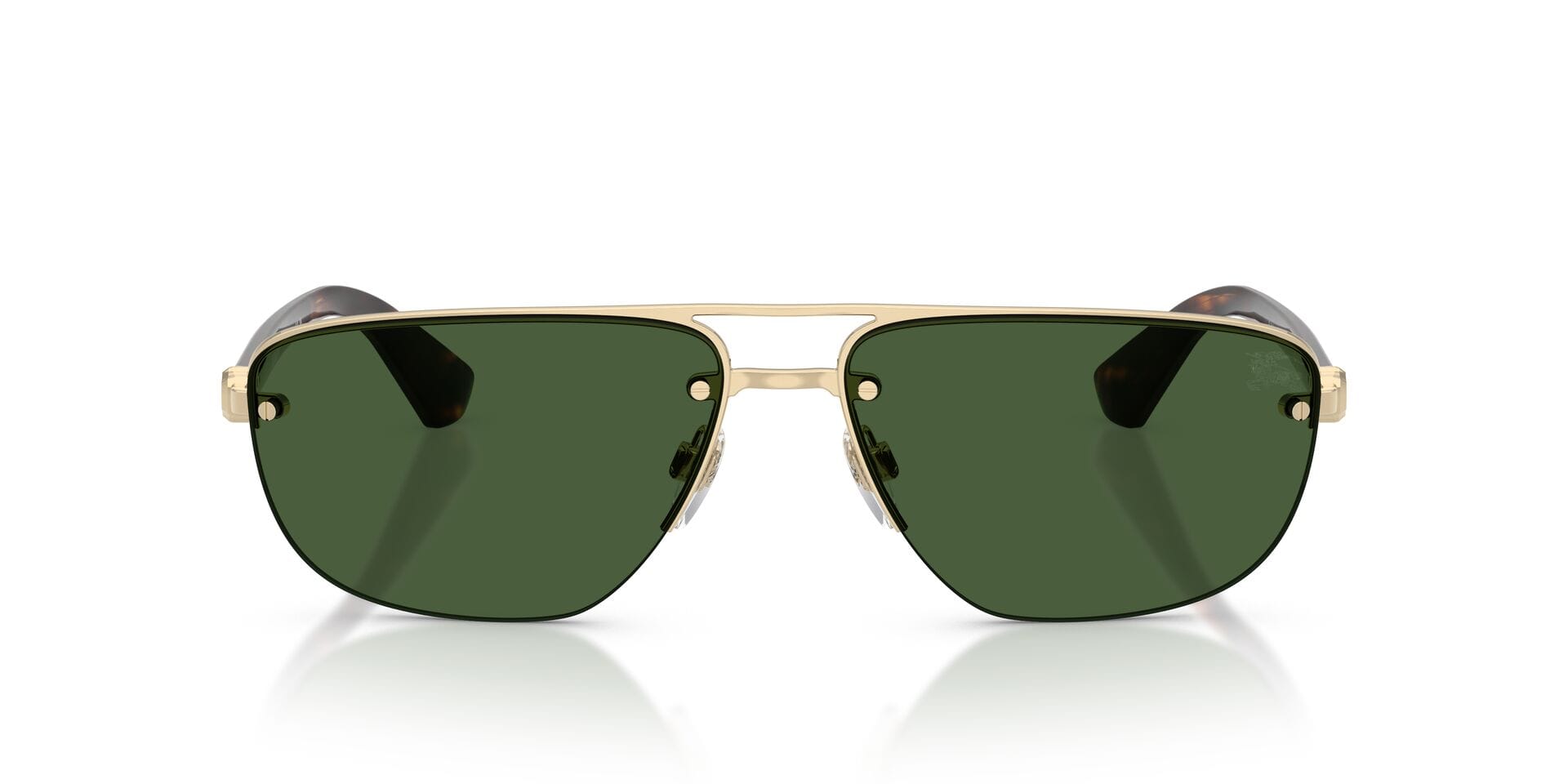 Burberry 0BE3164 Sunglass Light Gold Male RimLess Shell Sunglass — Light Gold frame — view 8