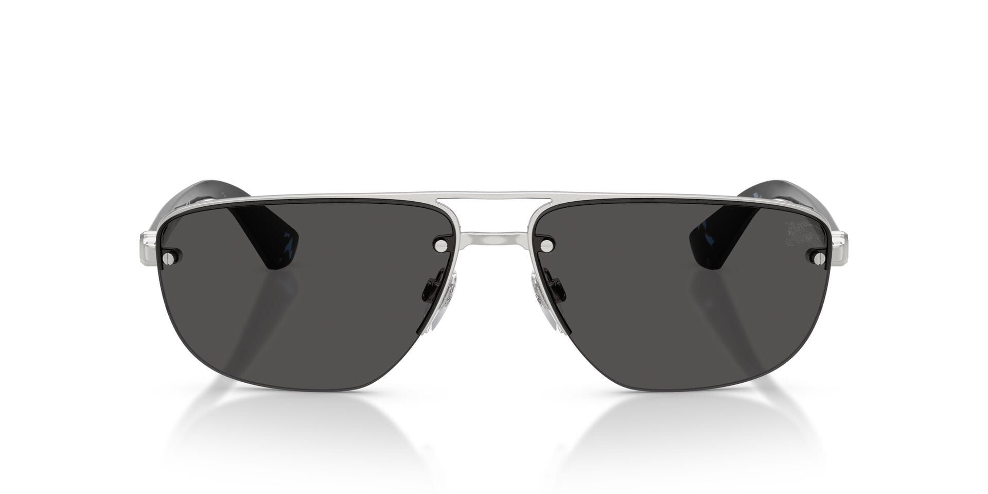 Burberry 0BE3164 Sunglass Silver Male RimLess Shell Sunglass — Silver frame — view 4