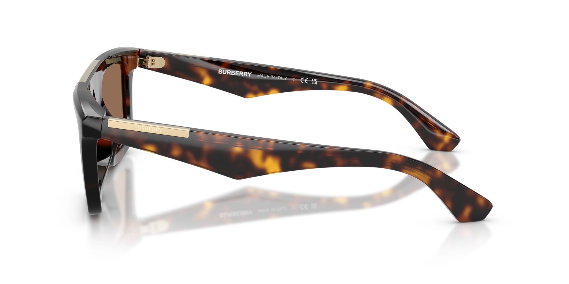 Burberry 0BE4451U Sunglass Havana Male Full Shell Sunglass — Havana frame — view 5