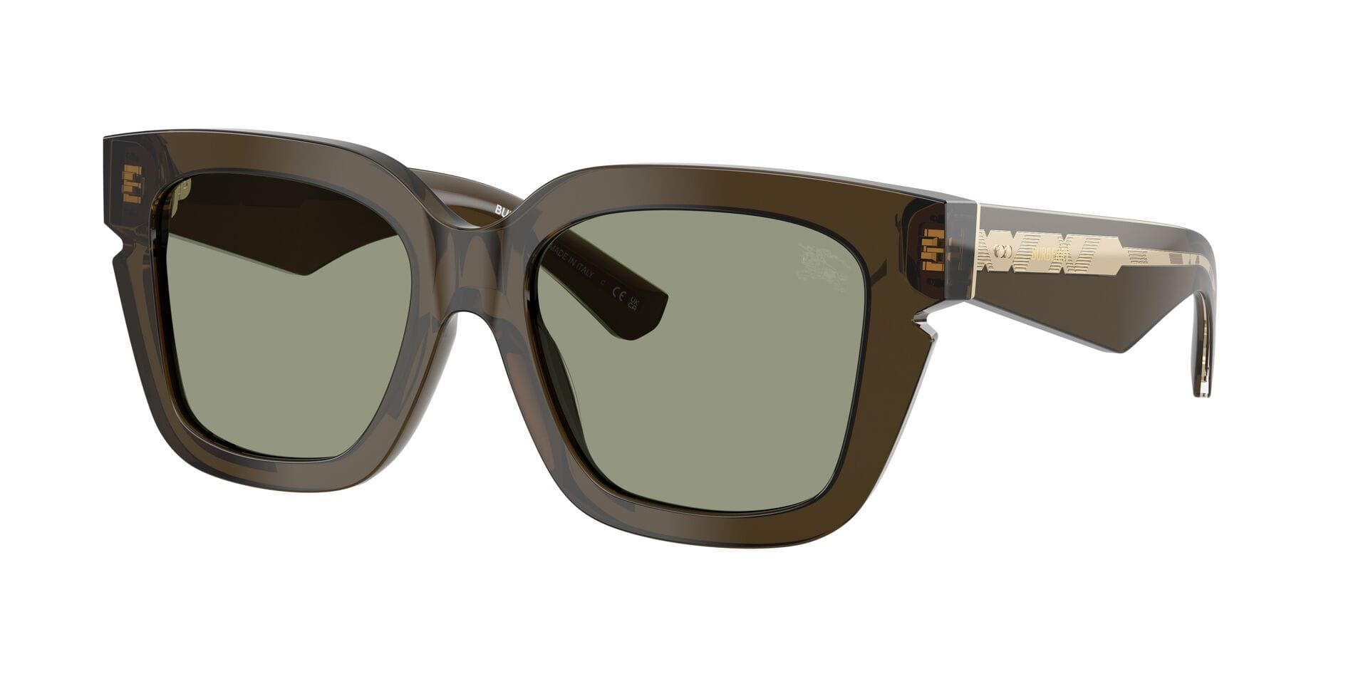 Burberry 0BE4453 Sunglass Green Female Full Shell Sunglass — Green frame — view 8