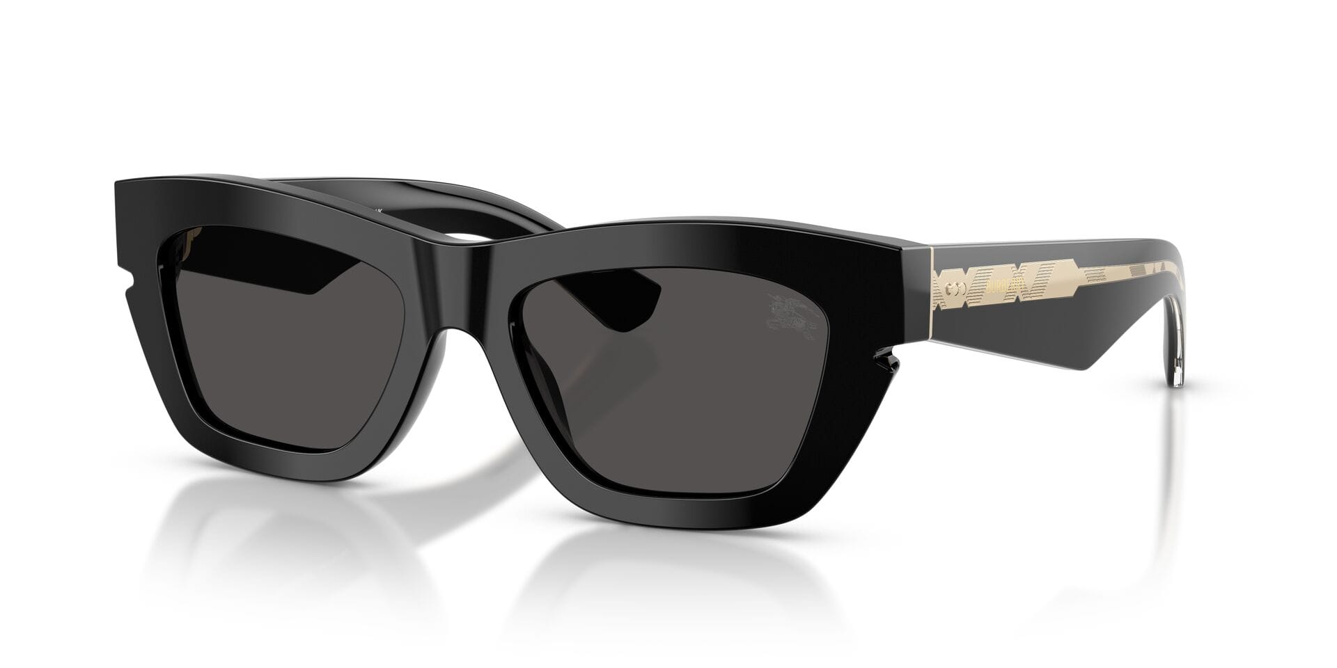 Burberry 0BE4454 Sunglass Black Female Full Shell Sunglass — Black frame — view 6