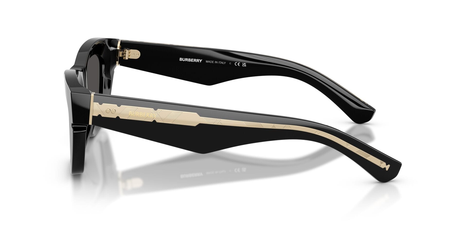 Burberry 0BE4454 Sunglass Black Female Full Shell Sunglass — Black frame — view 15