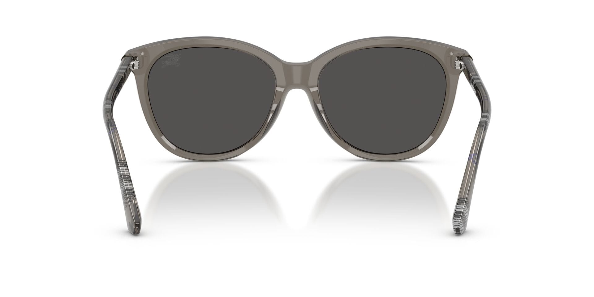 Burberry 0BE4455 Sunglass Transparent Grey Female Full Shell Sunglass — Transparent Grey frame — view 17