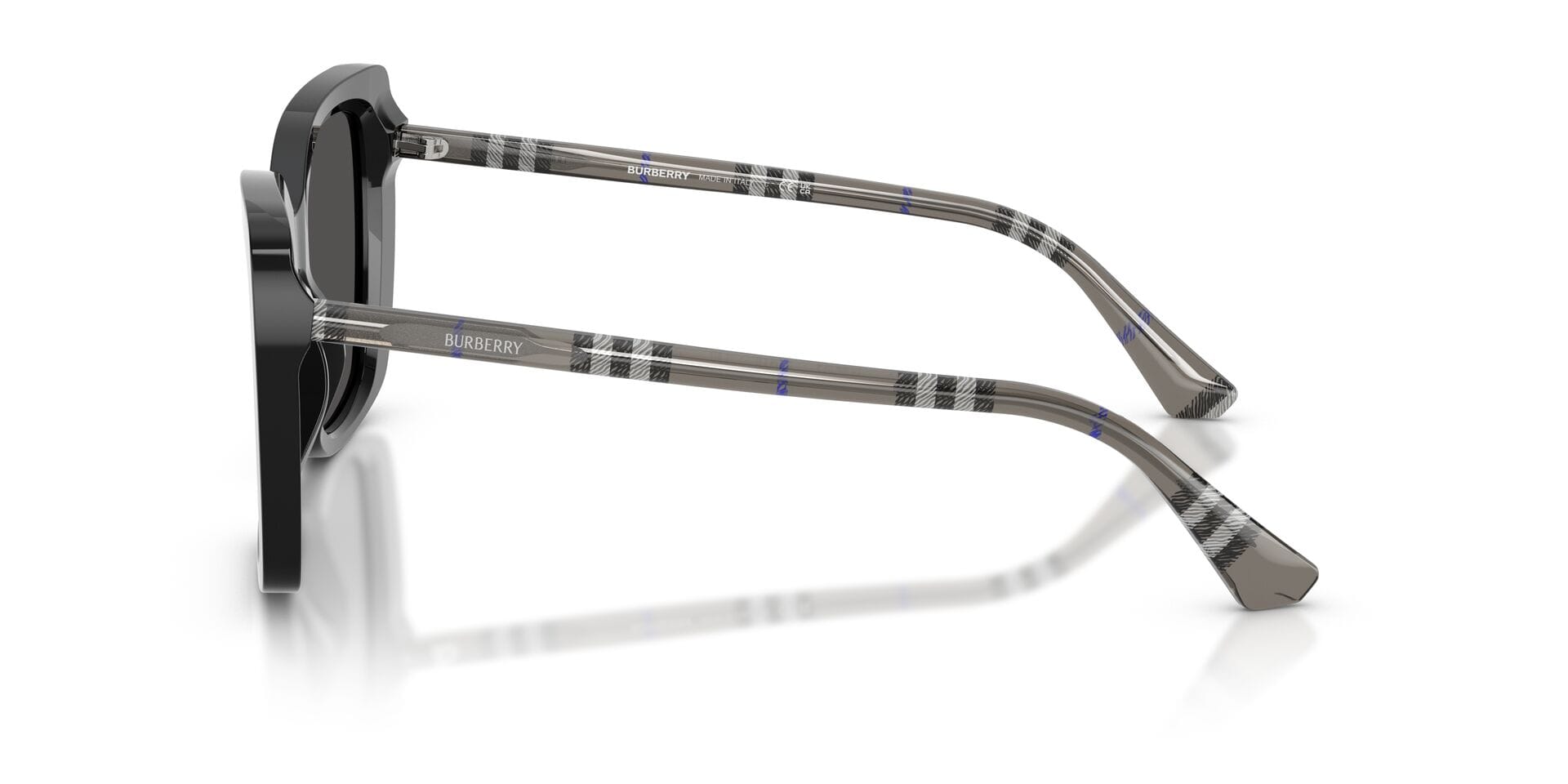 Burberry 0BE4456 Sunglass Black Female Full Shell Sunglass — Black frame — view 14