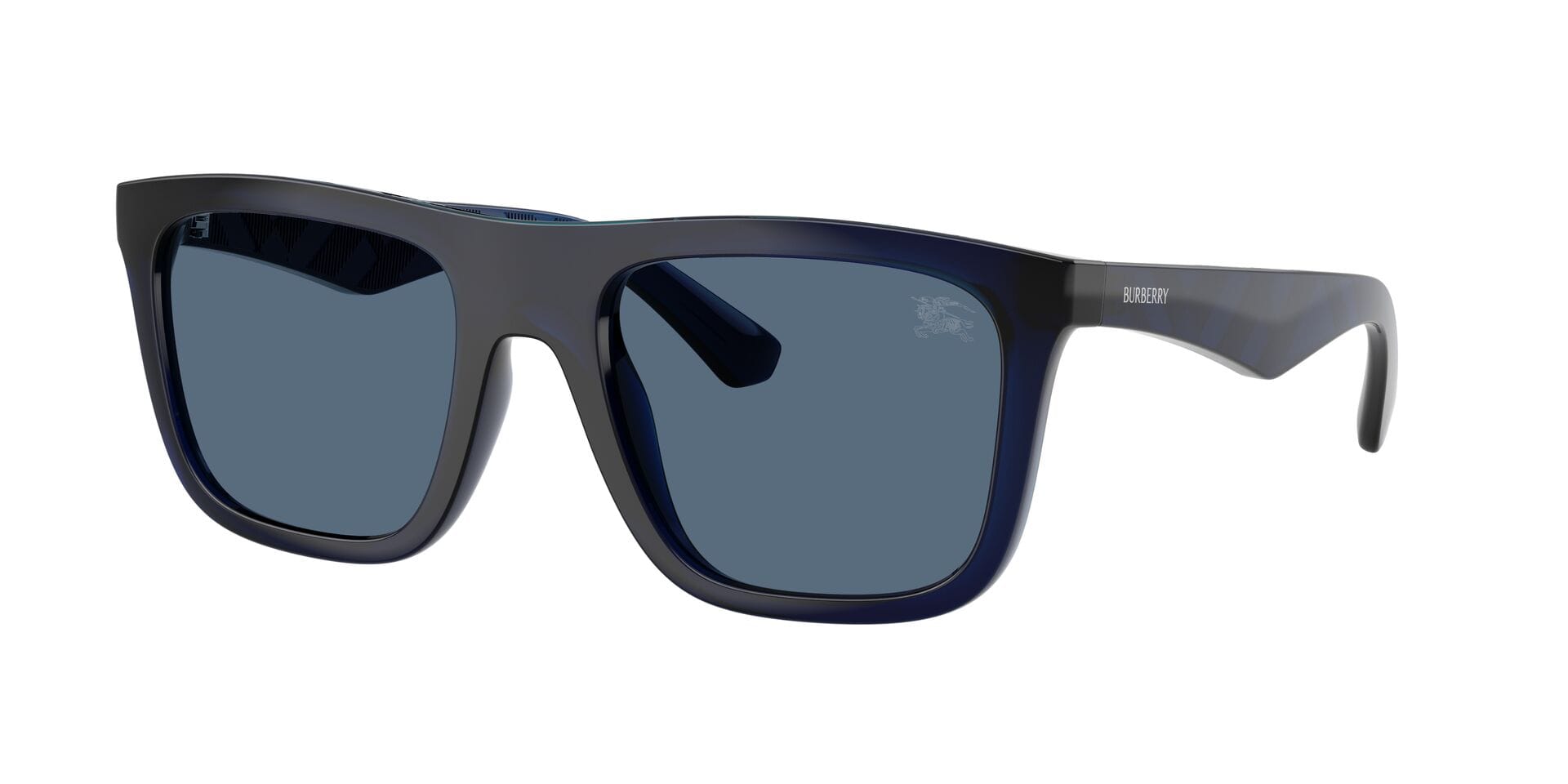 Burberry 0BE4458U Sunglass Transparent Blue Male Full Shell Sunglass — Transparent Blue frame — view 8