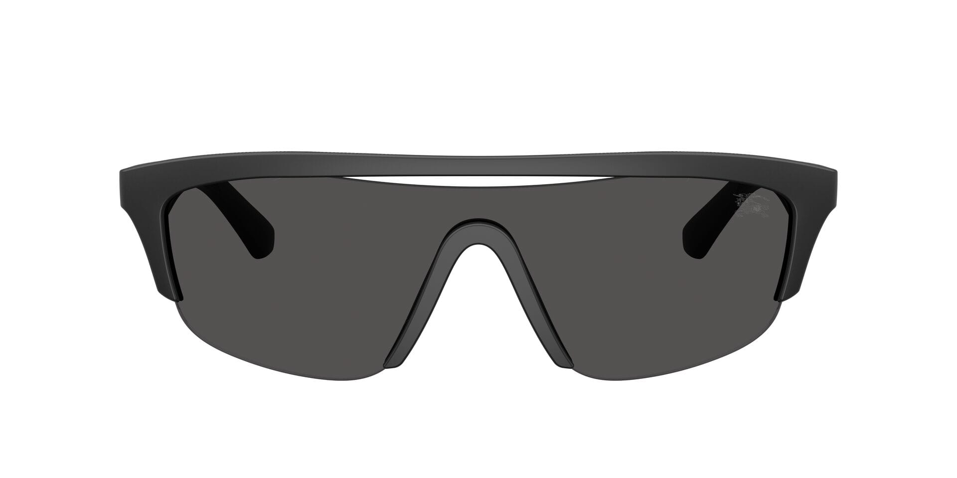 Burberry 0BE4460U Sunglass Matt Black Male RimLess Shell Sunglass — Matt Black frame — view 1