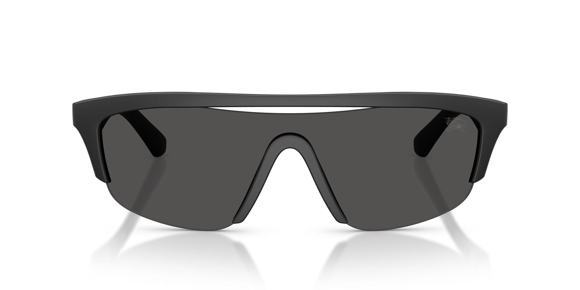 Burberry 0BE4460U Sunglass Matt Black Male RimLess Shell Sunglass — Matt Black frame — view 11