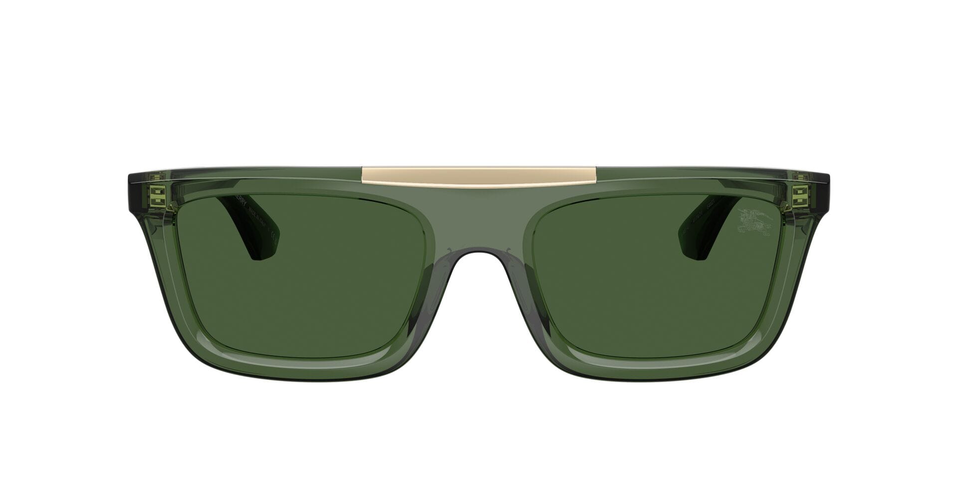 Burberry 0BE4451U Sunglass Transparent Green Male Full Shell Sunglass — Transparent Green frame — view 1