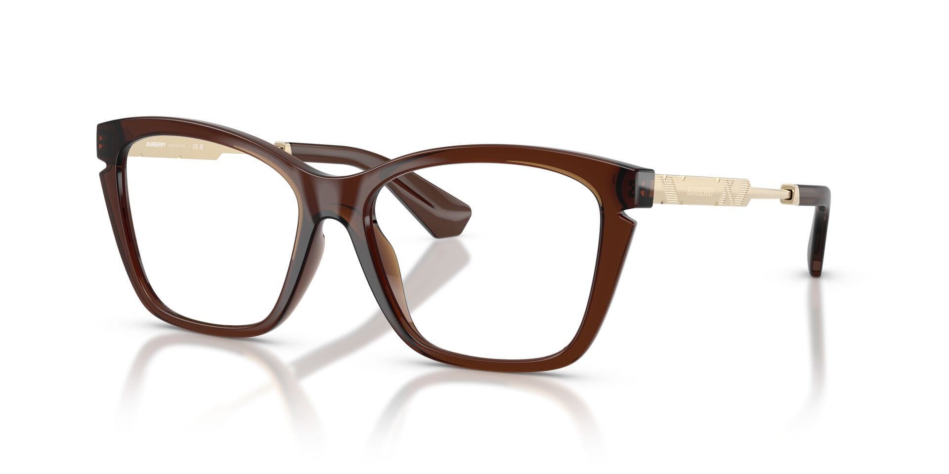 Burberry 0BE2427U Frame Brown Female Full Metal Frame — Brown frame — view 6