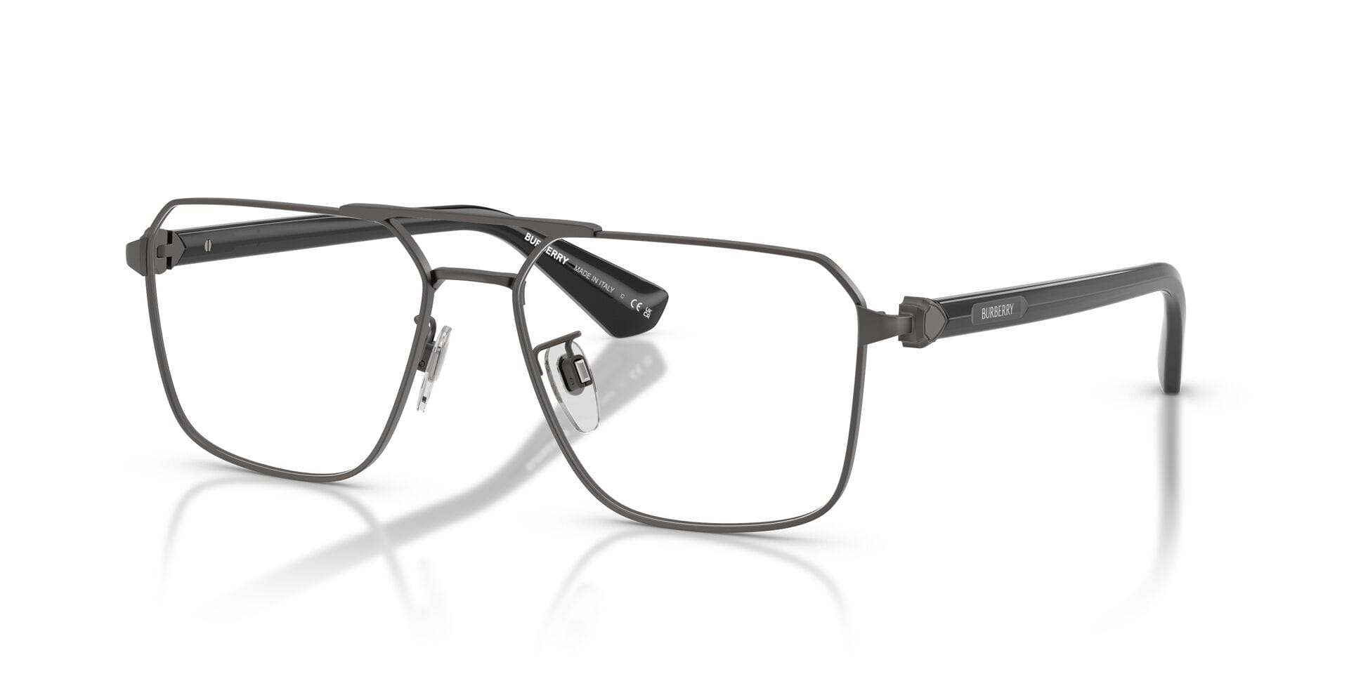 Burberry 0BE1395D Frame Grey Male Full Metal Frame — Grey frame — view 4
