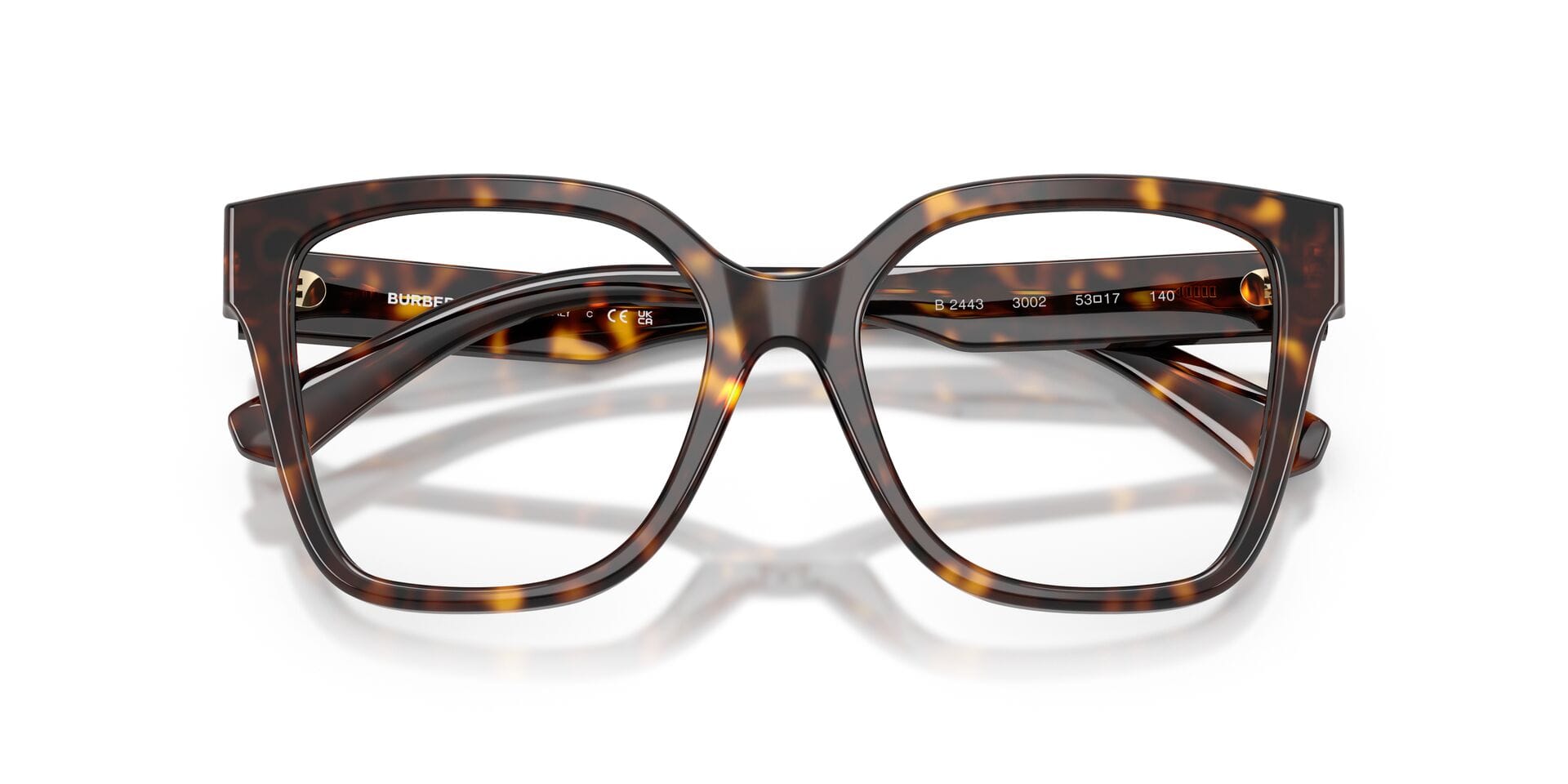 Burberry 0BE2443 Frame Havana Female Full Shell Frame — Havana frame — view 7