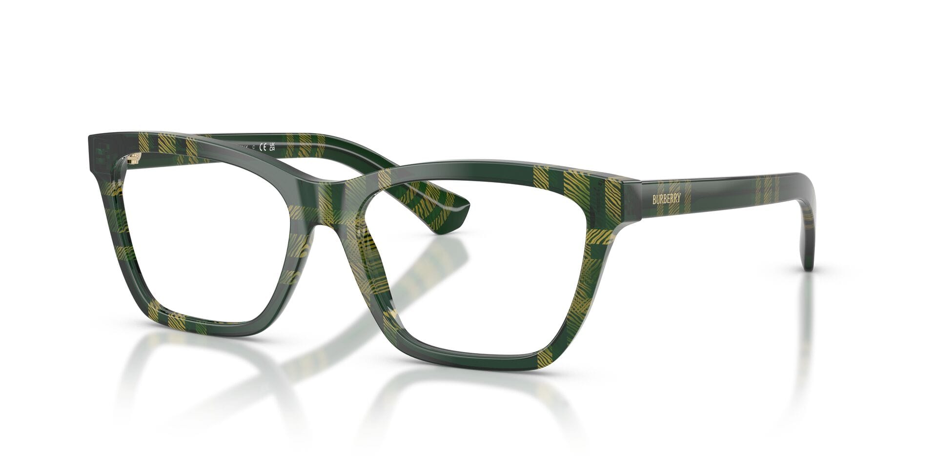 Burberry 0BE2440 Frame Green Female Full Shell Frame — Green frame — view 1