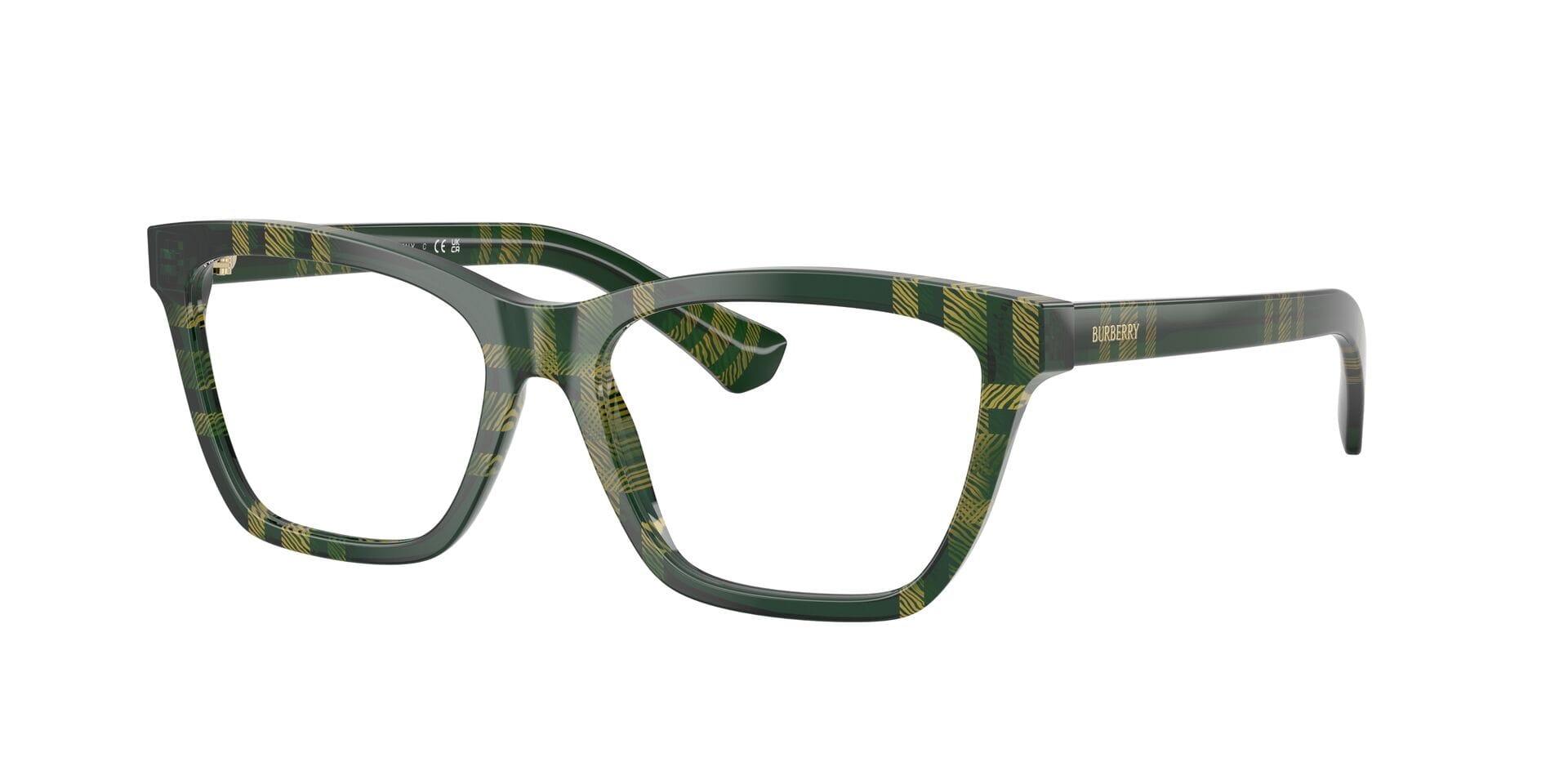 Burberry 0BE2440 Frame Green Female Full Shell Frame — Green frame — view 3