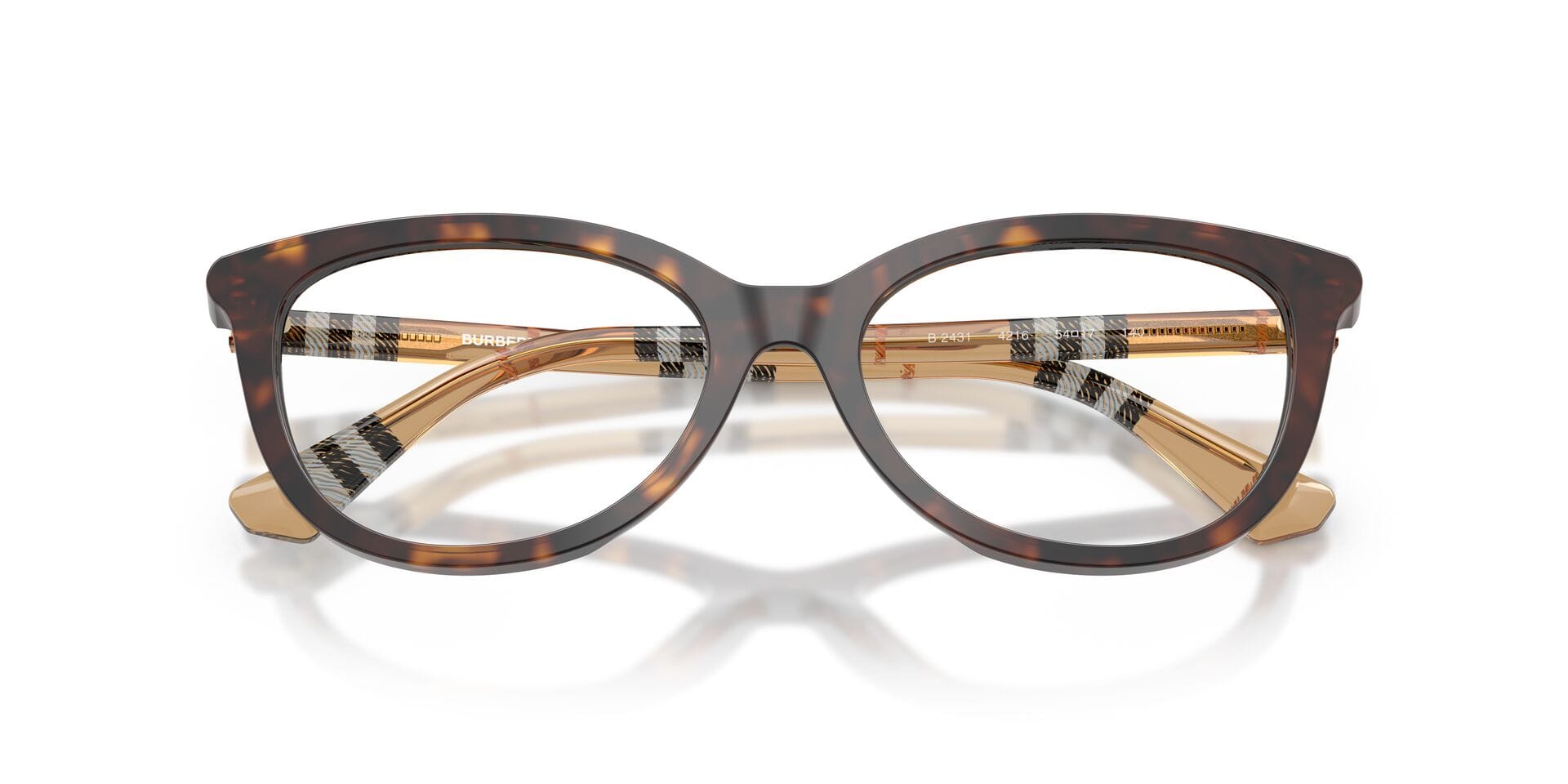 Burberry 0BE2431 Frame Havana Female Full Shell Frame — Havana frame — view 19