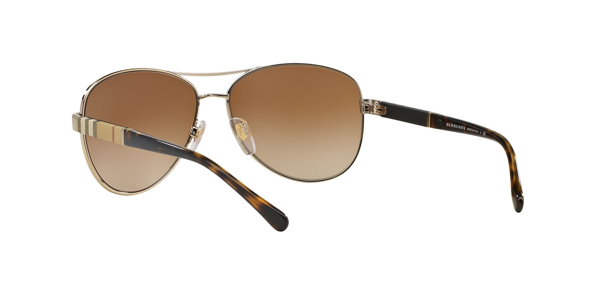 Burberry B 3080 1145/13 2N 0BE3080 Sunglass Light Gold Female Metal S Sunglass — Light Gold frame — view 2
