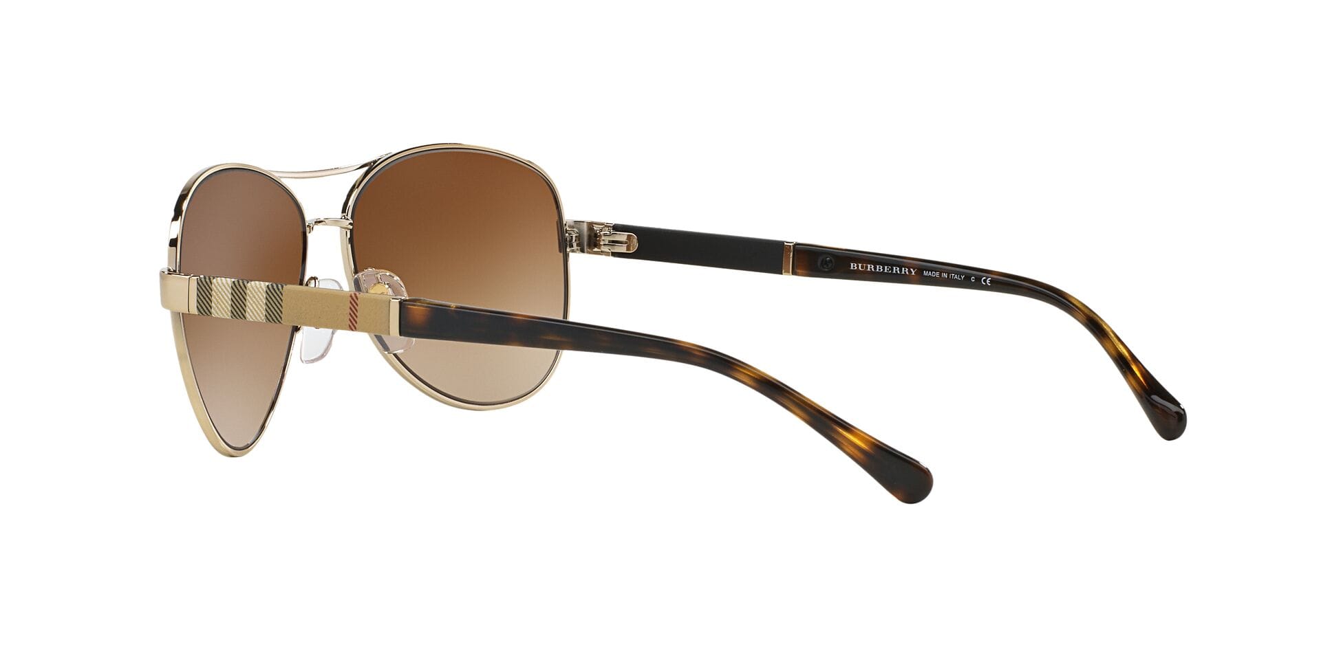 Burberry B 3080 1145/13 2N 0BE3080 Sunglass Light Gold Female Metal S Sunglass — Light Gold frame — view 5