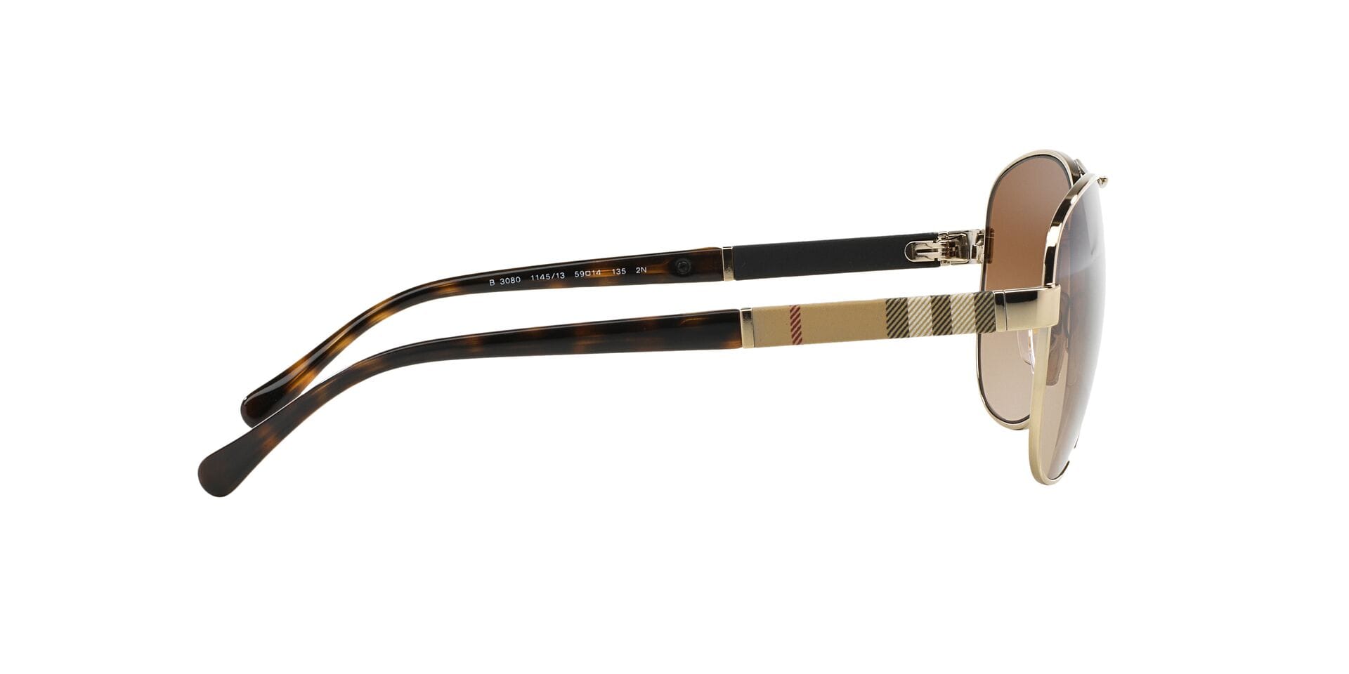 Burberry B 3080 1145/13 2N 0BE3080 Sunglass Light Gold Female Metal S Sunglass — Light Gold frame — view 10