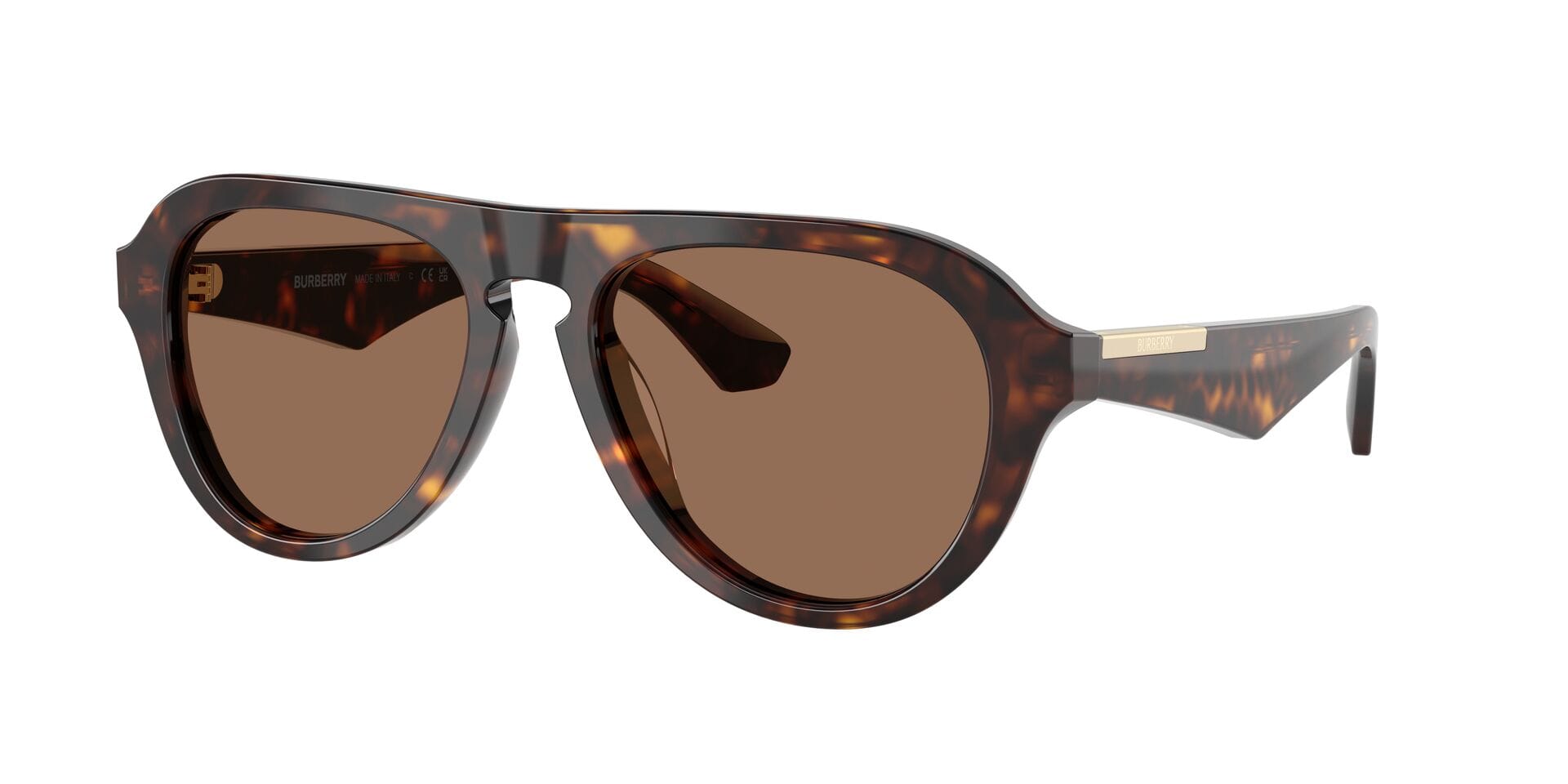 Burberry B 4437U 3002/73 3N 0BE4437U Sunglass Havana Male Full Shell Sunglass — Havana frame — view 3