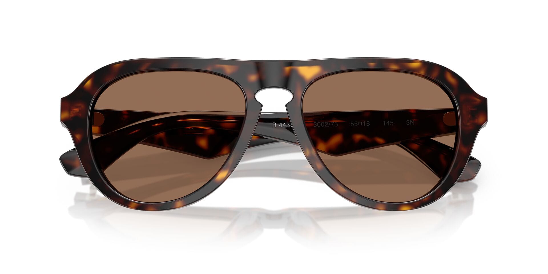 Burberry B 4437U 3002/73 3N 0BE4437U Sunglass Havana Male Full Shell Sunglass — Havana frame — view 7