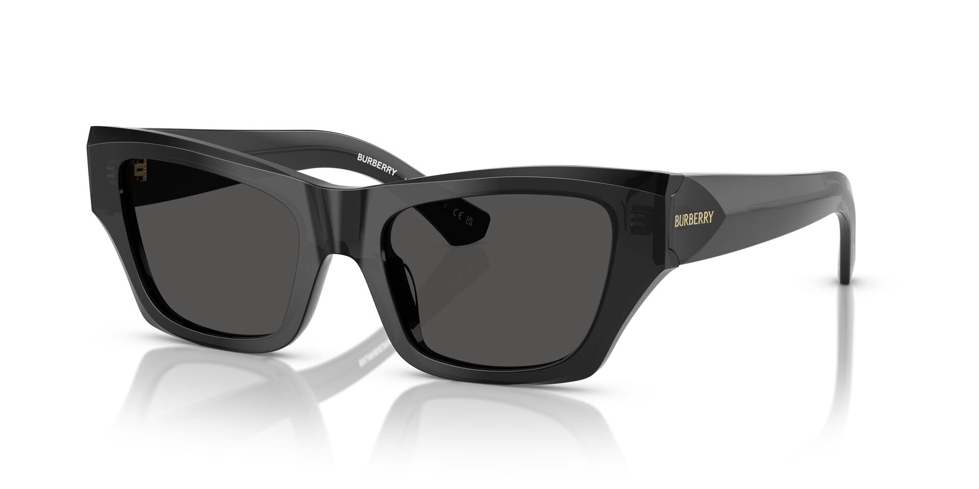 Burberry B 4431-U 4112/87 3N 0BE4441U Sunglass Grey Female Full Shell Sunglass — Grey frame — view 1