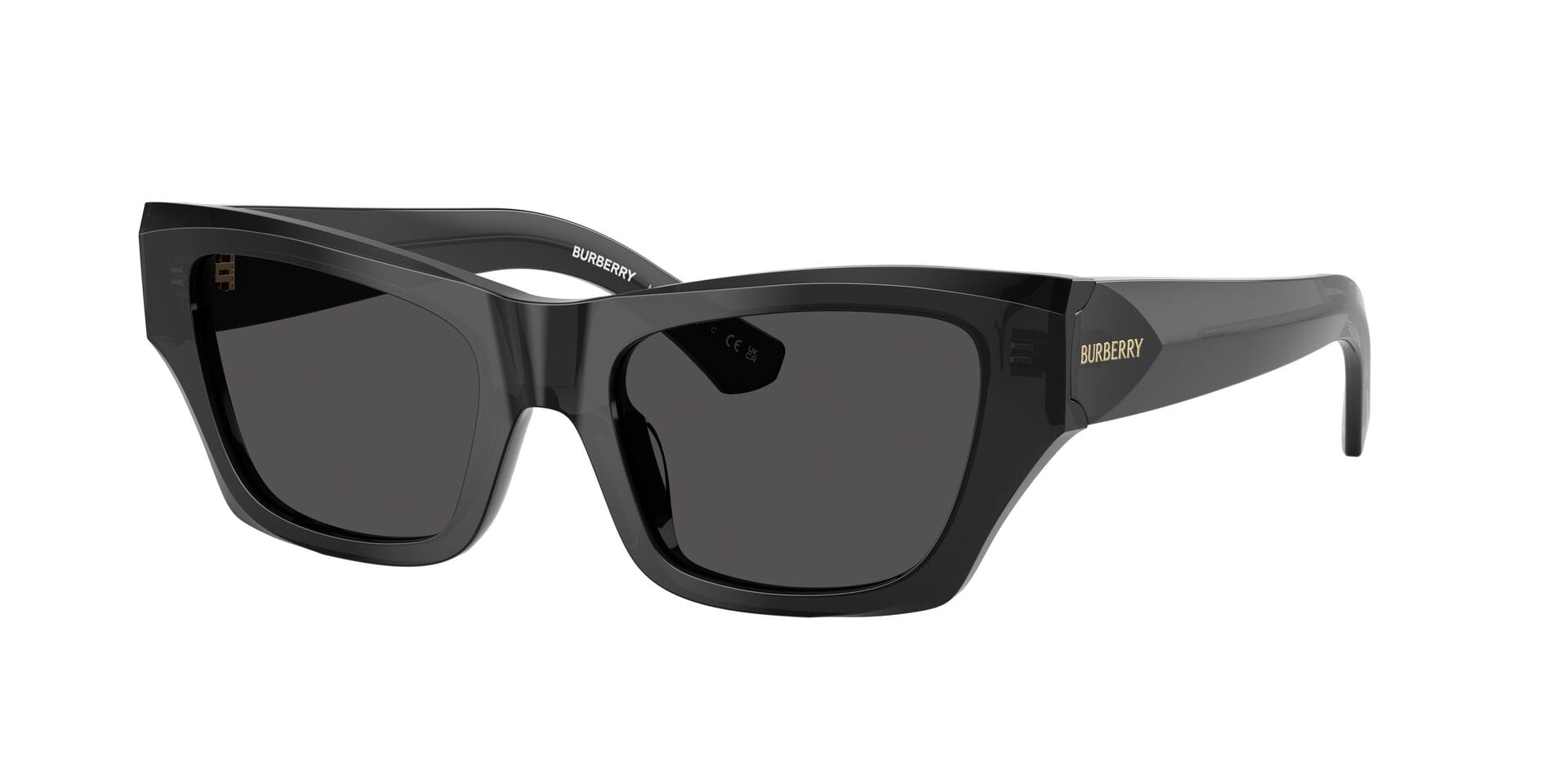 Burberry B 4431-U 4112/87 3N 0BE4441U Sunglass Grey Female Full Shell Sunglass — Grey frame — view 3