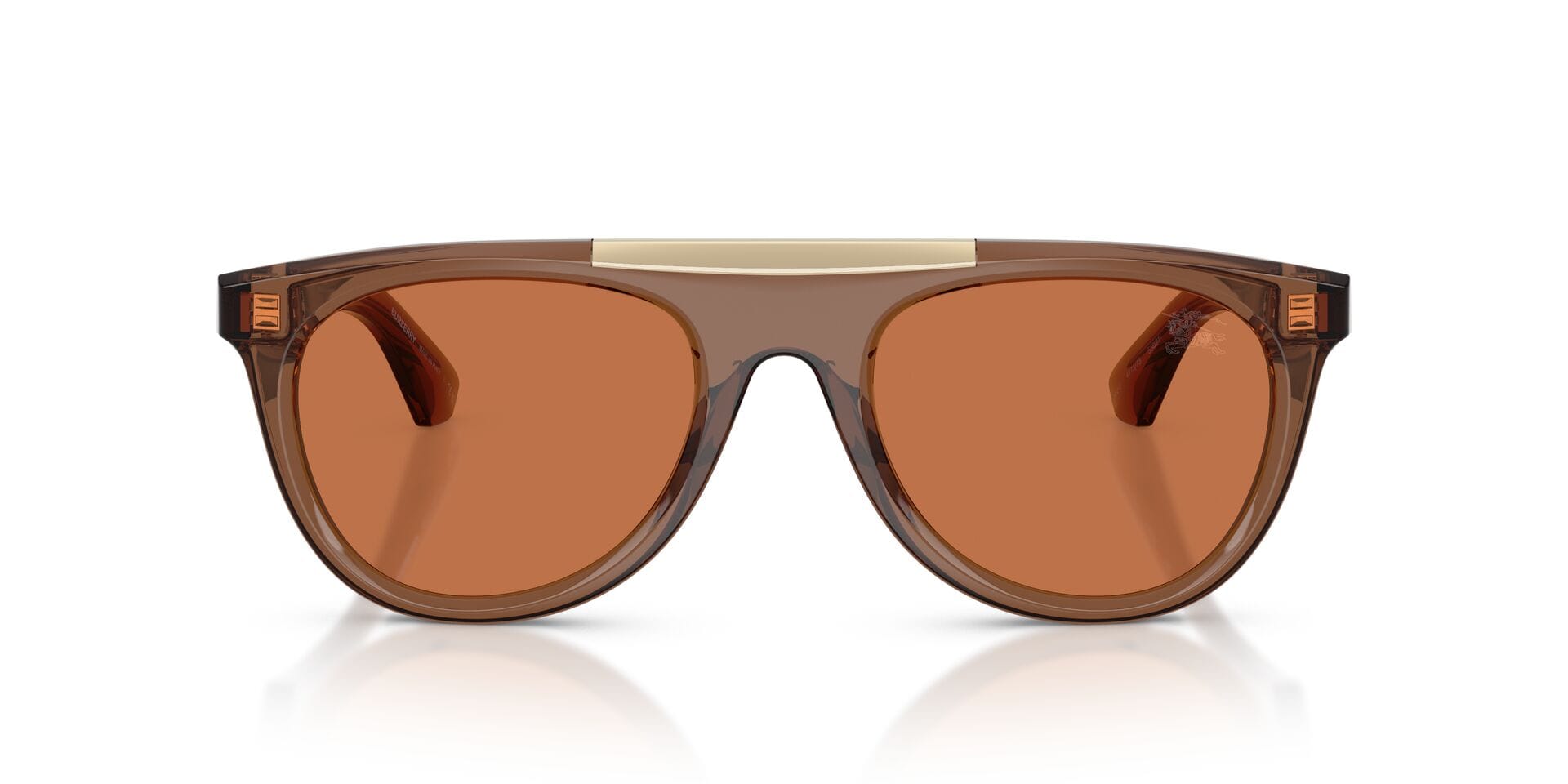 Burberry B 4452U 4173/73 2N 0BE4452U Sunglass Transparent Brown Male Sunglass — Transparent Brown frame — view 4