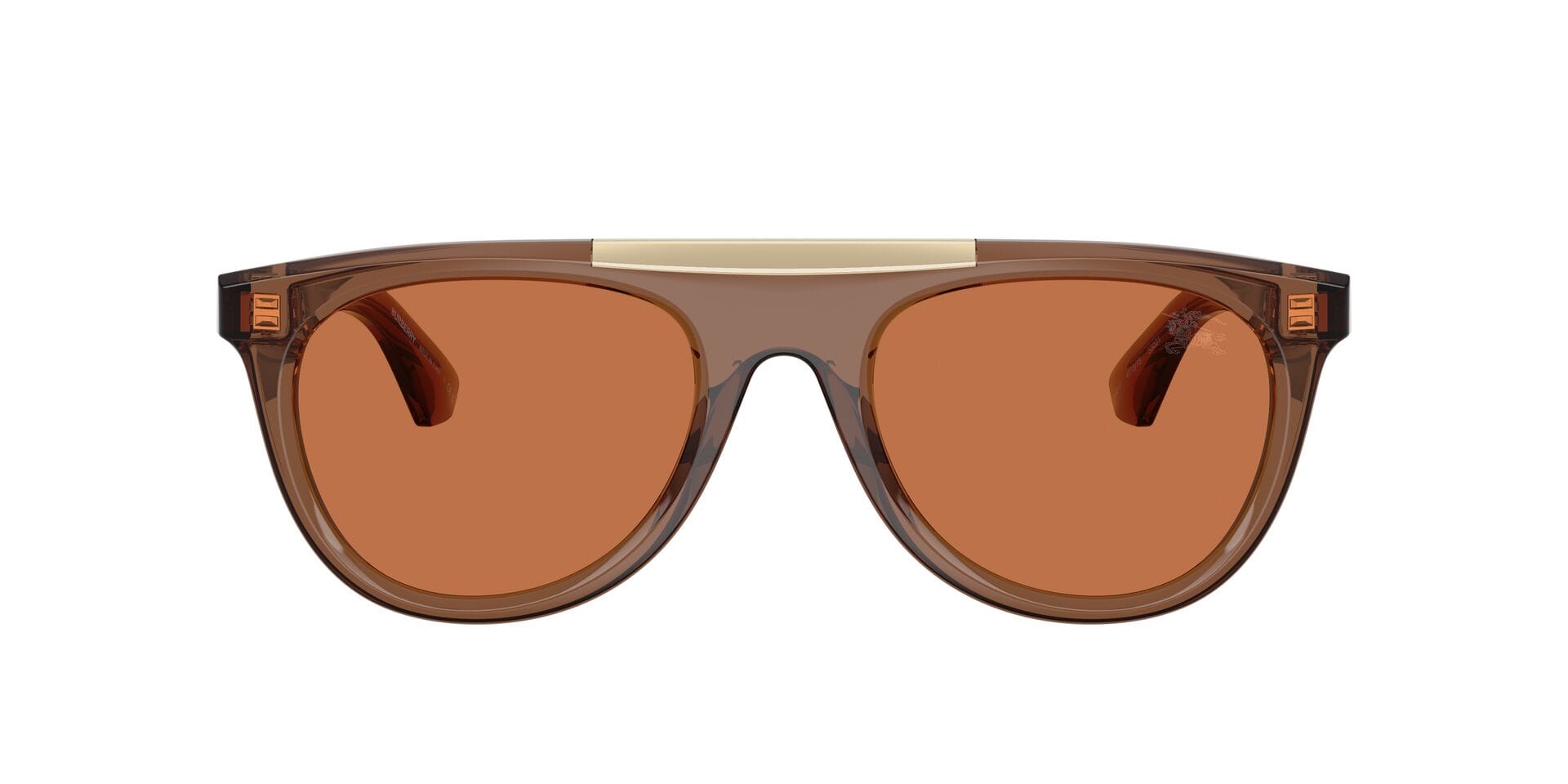 Burberry B 4452U 4173/73 2N 0BE4452U Sunglass Transparent Brown Male — Transparent Brown frame