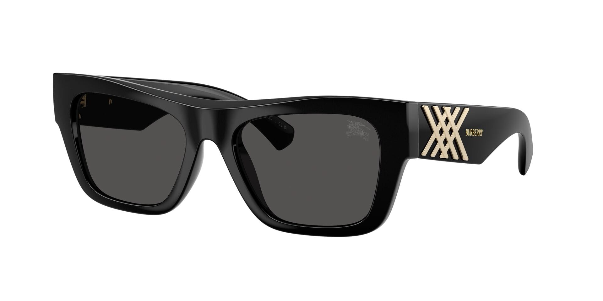 Burberry B 4490U 3001/87 3N 0BE4490U Sunglass Black Female Full Shell Sunglass — Black frame — view 3