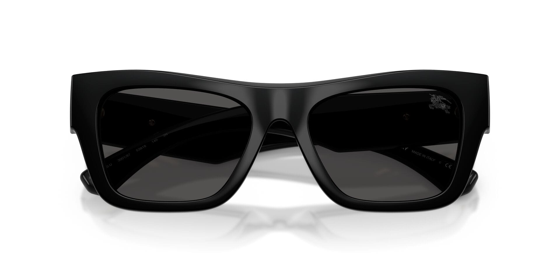 Burberry B 4490U 3001/87 3N 0BE4490U Sunglass Black Female Full Shell Sunglass — Black frame — view 7