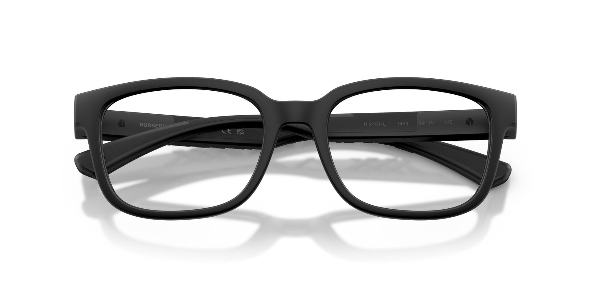 Burberry 0BE1282 Frame Matt Black Male Shell Shell Frame — Matt Black frame — view 7