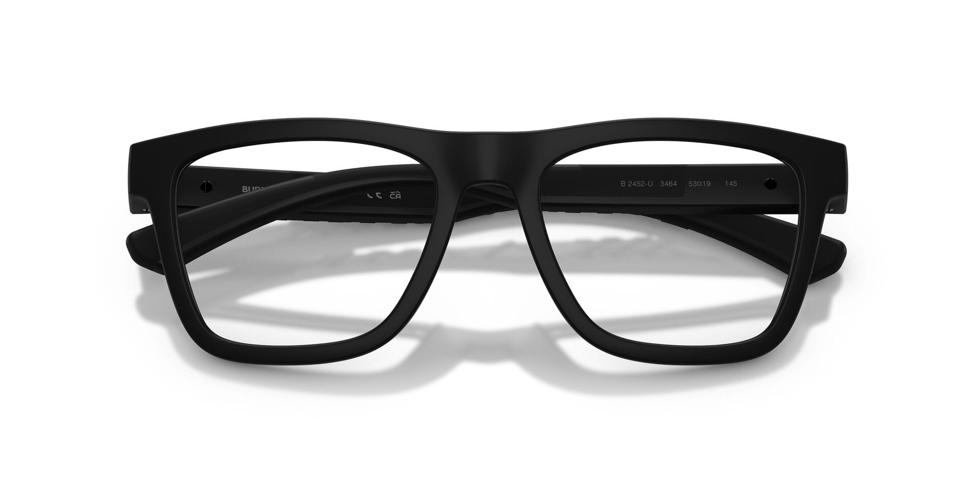 Burberry 0BE2452U Frame Matt Black Male Shell Shell Frame — Matt Black frame — view 7