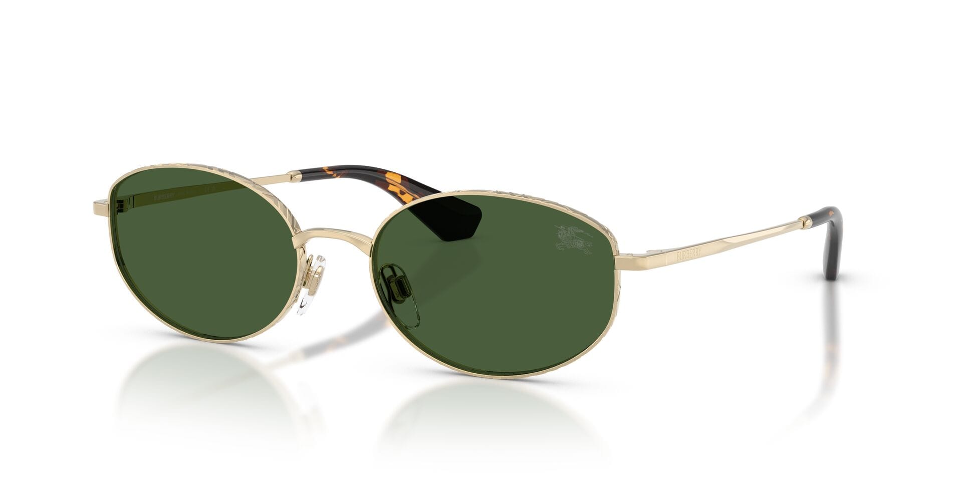 Burberry 0BE3169 Sunglass Light Gold Female Metal Metal Sunglass — Light Gold frame — view 1