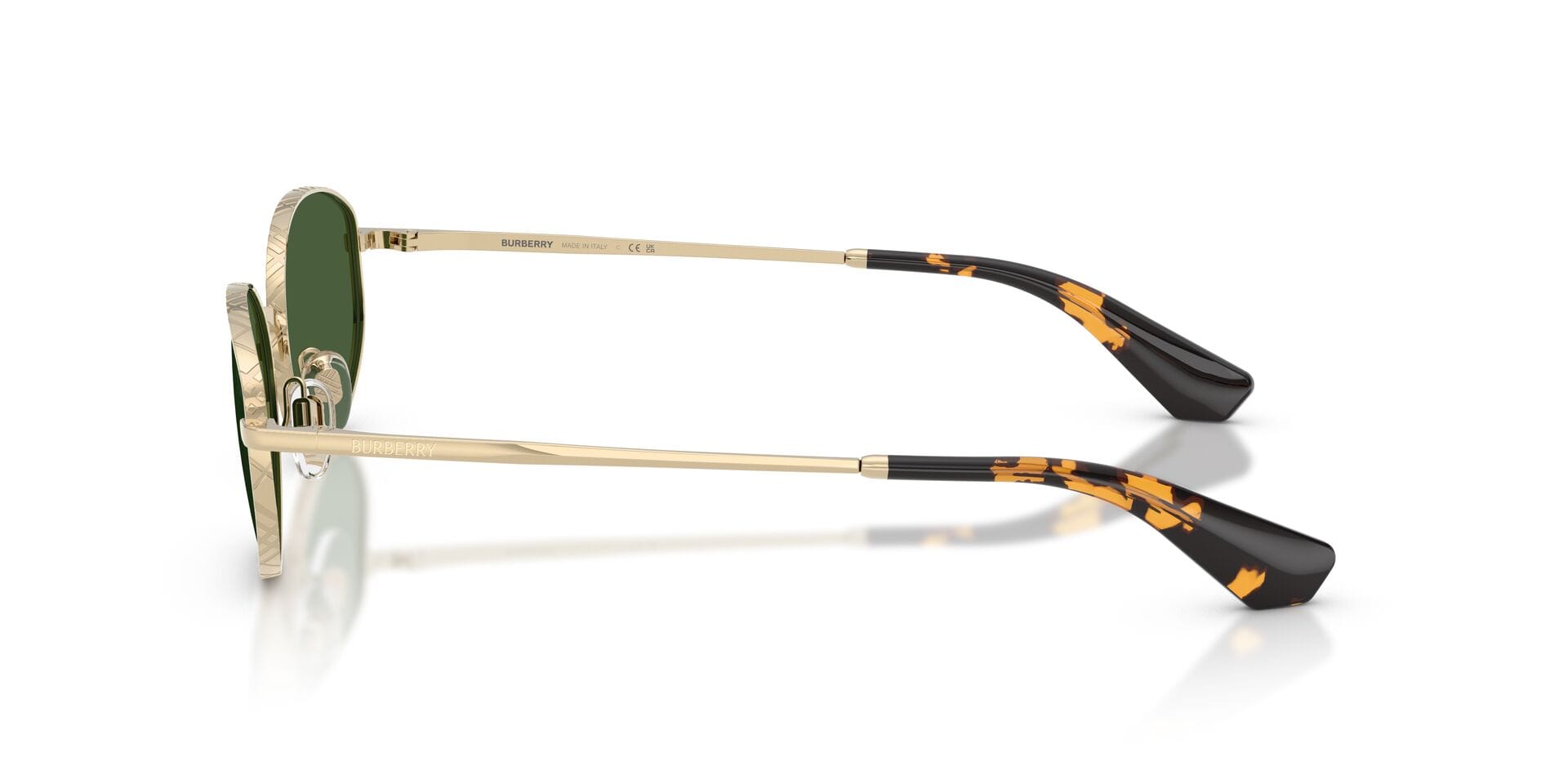 Burberry 0BE3169 Sunglass Light Gold Female Metal Metal Sunglass — Light Gold frame — view 5