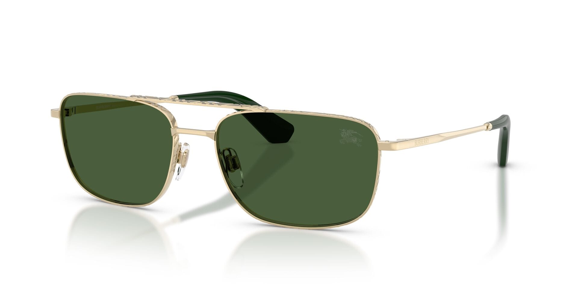 Burberry 0BE3170 Sunglass Light Gold Male Metal Metal Sunglass — Light Gold frame — view 1