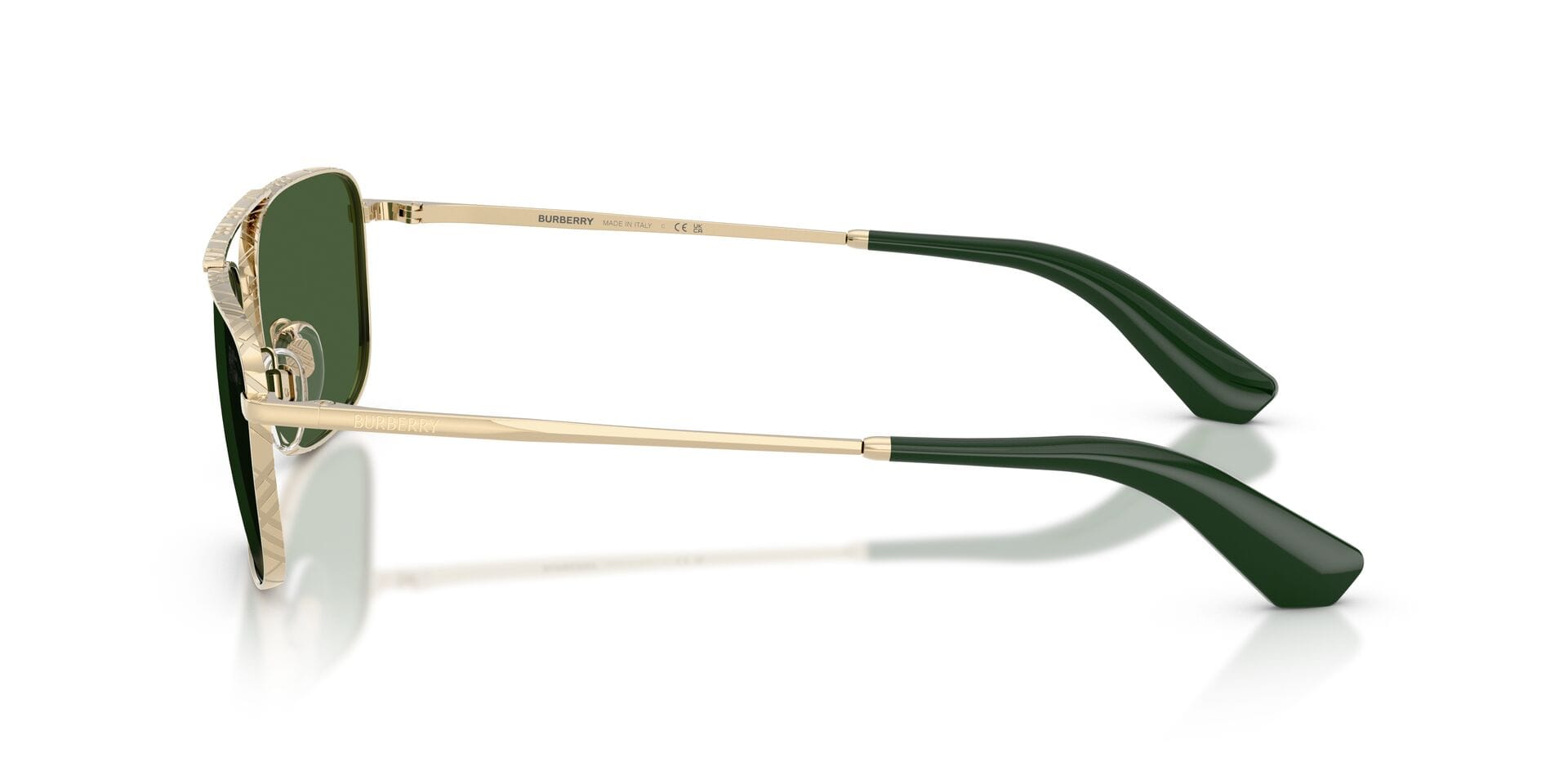 Burberry 0BE3170 Sunglass Light Gold Male Metal Metal Sunglass — Light Gold frame — view 5