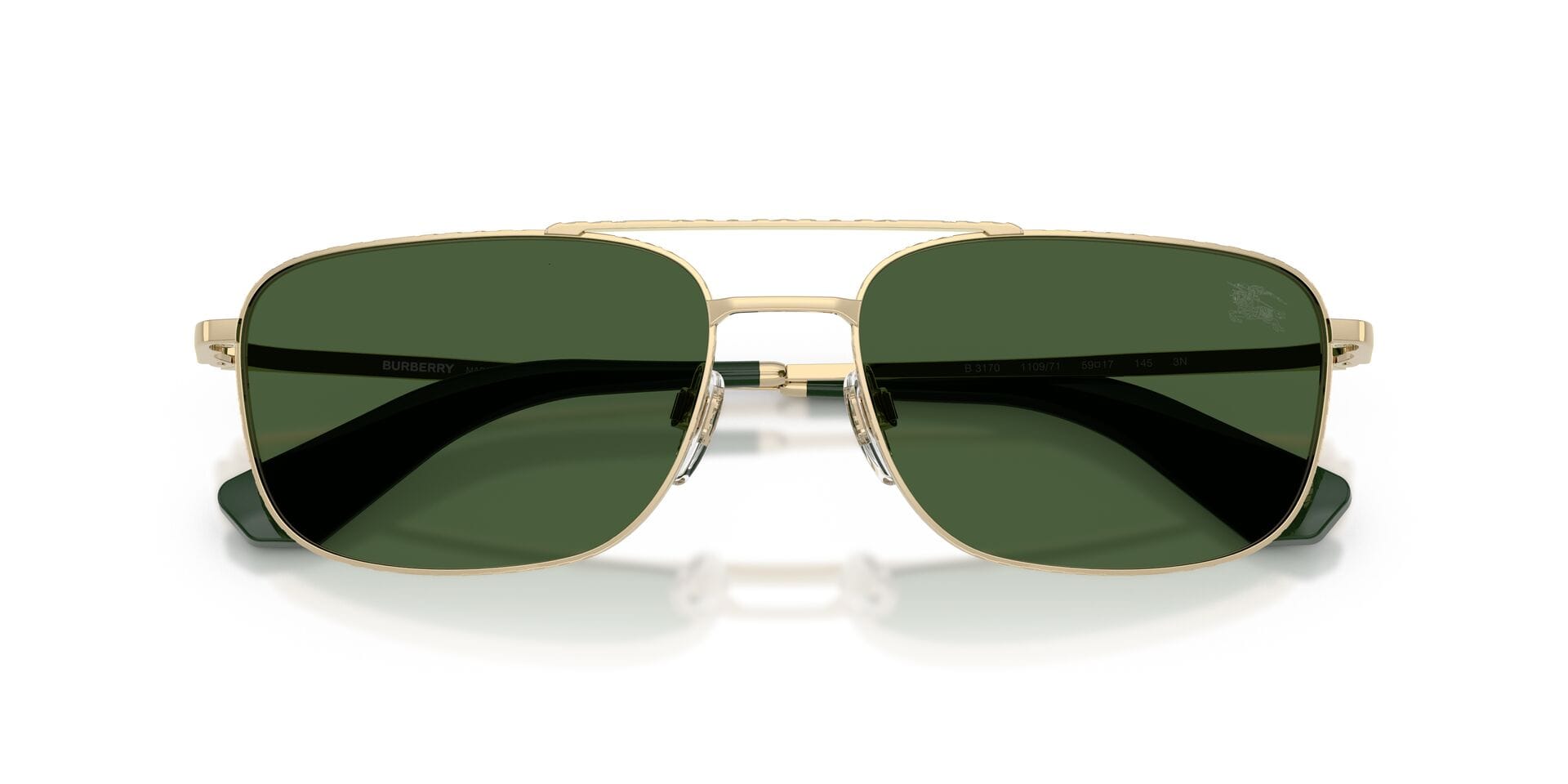 Burberry 0BE3170 Sunglass Light Gold Male Metal Metal Sunglass — Light Gold frame — view 7