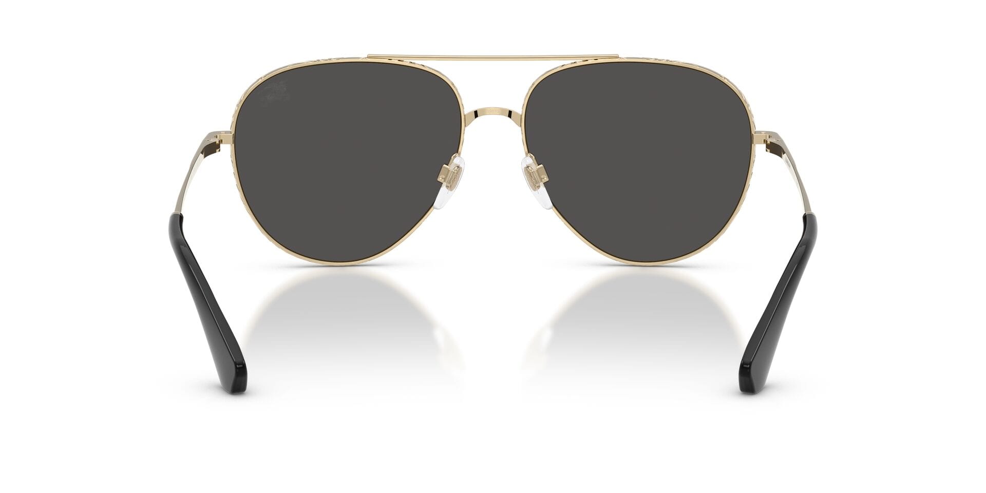 Burberry 0BE3172 Sunglass Light Gold Female Shell Metal Sunglass — Light Gold frame — view 2